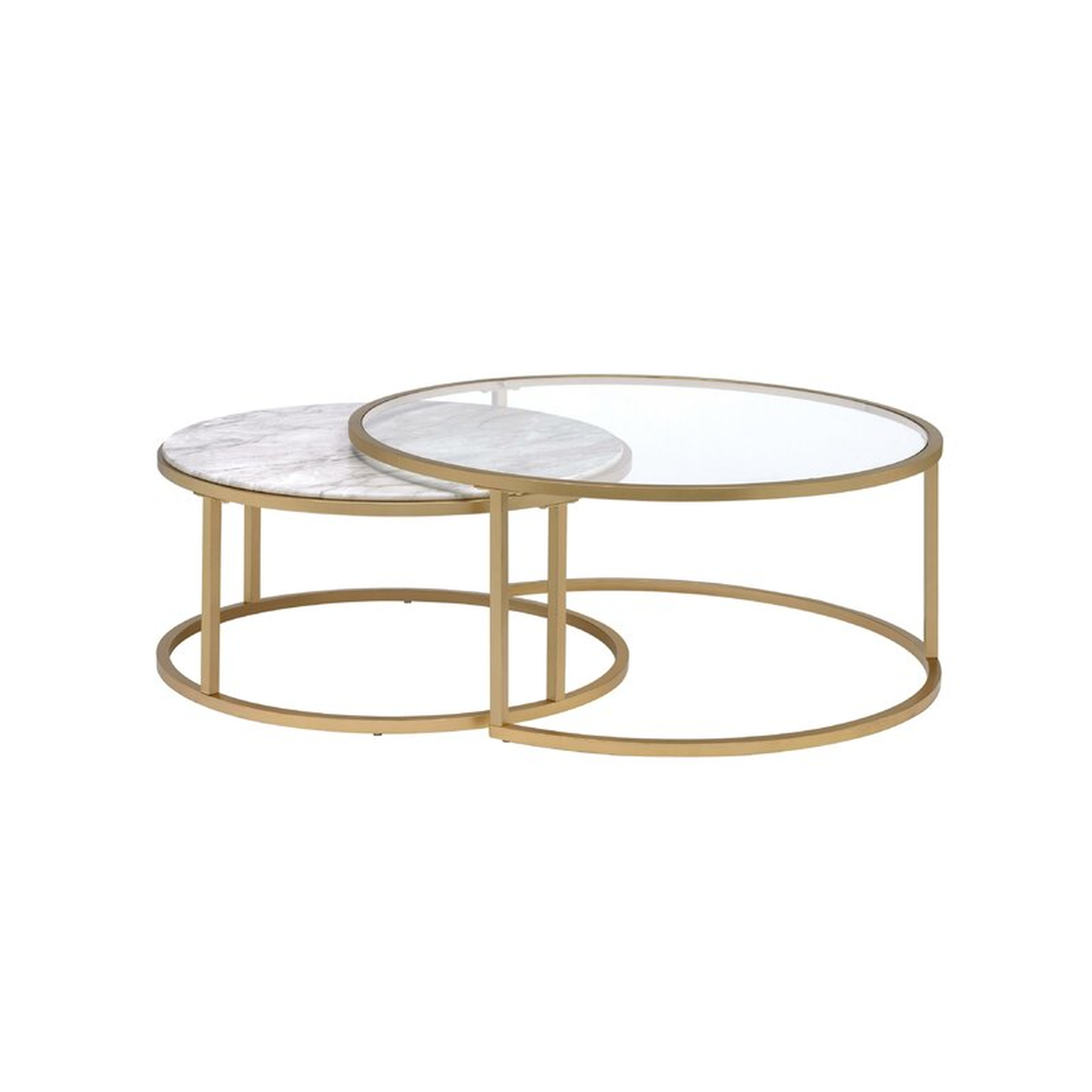 Kellan 2 Piece Coffee Table Set with Tray Top - Wayfair