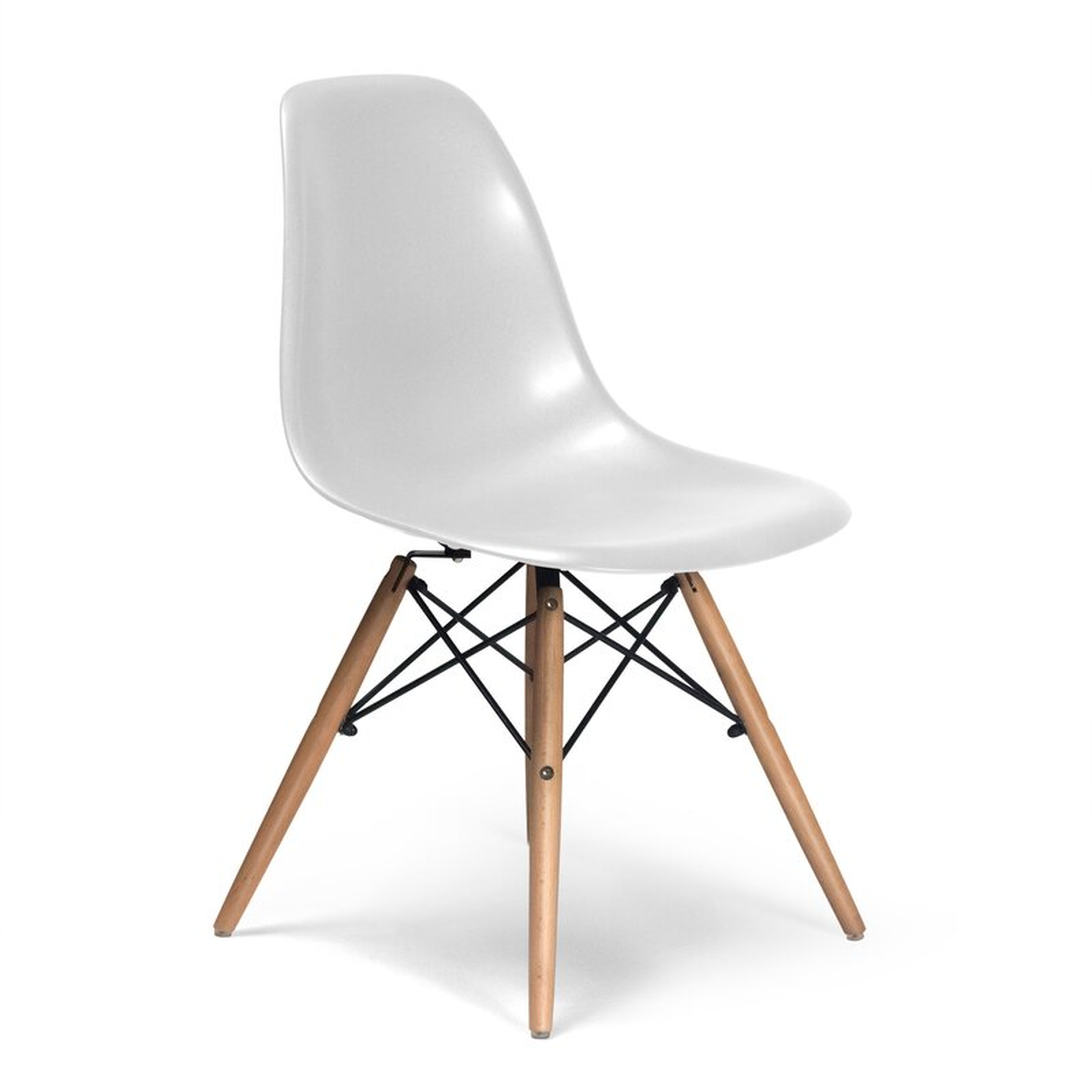 Kling Dining Chair (set of 2) / White, Walnut - AllModern