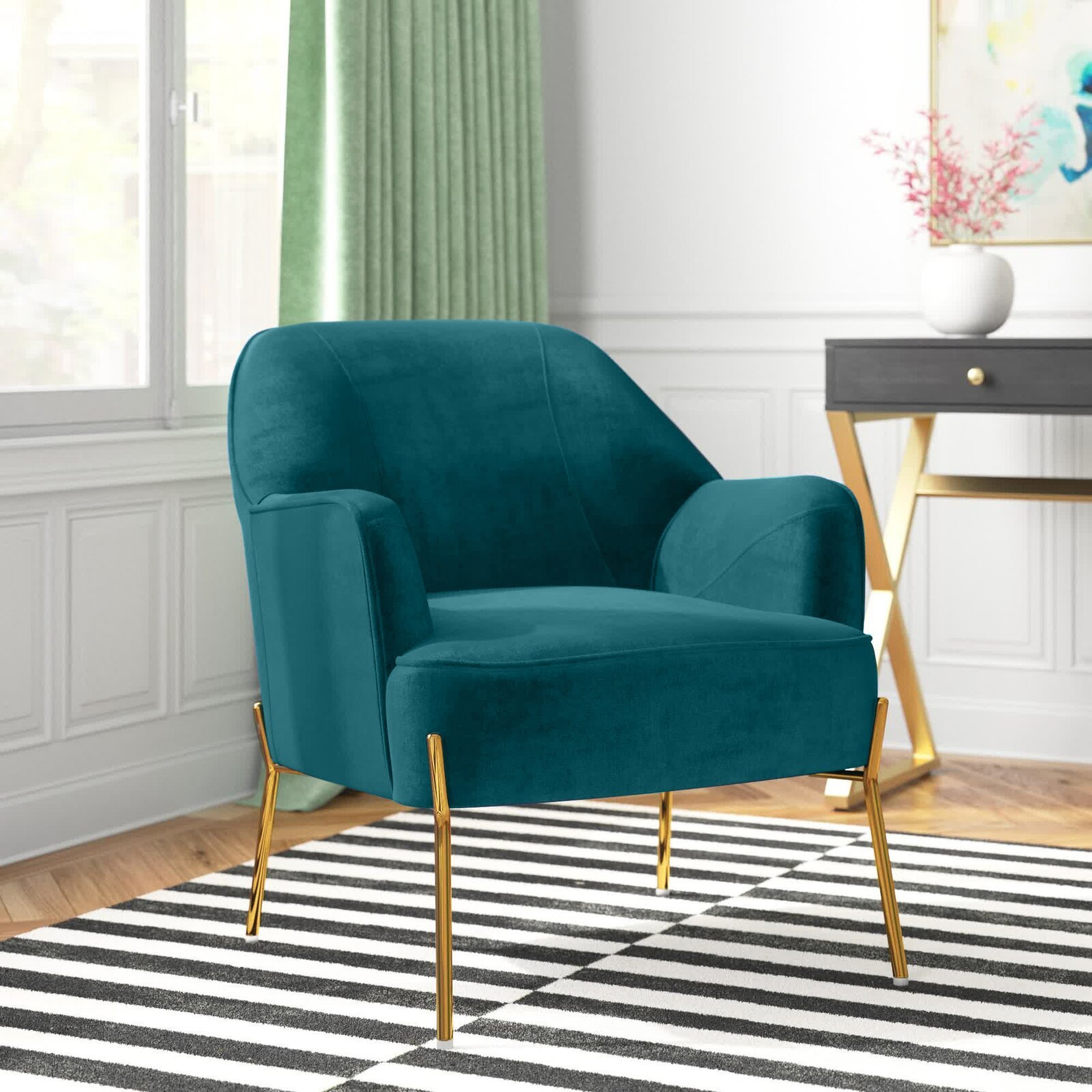 Dallin 28" Wide Velvet Armchair - Wayfair