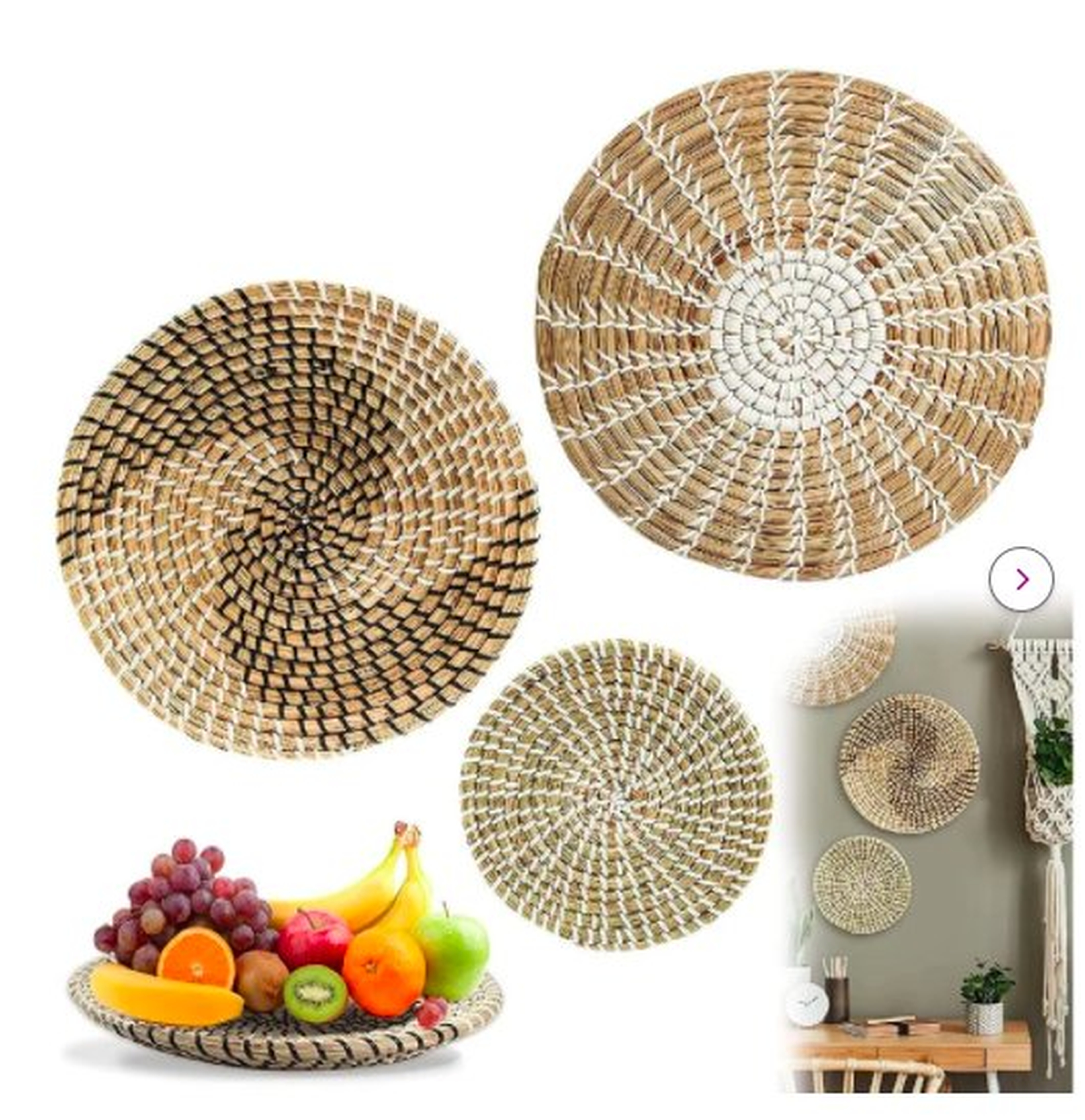 Purely Handmade Wall Basket Boho Decor - Wayfair