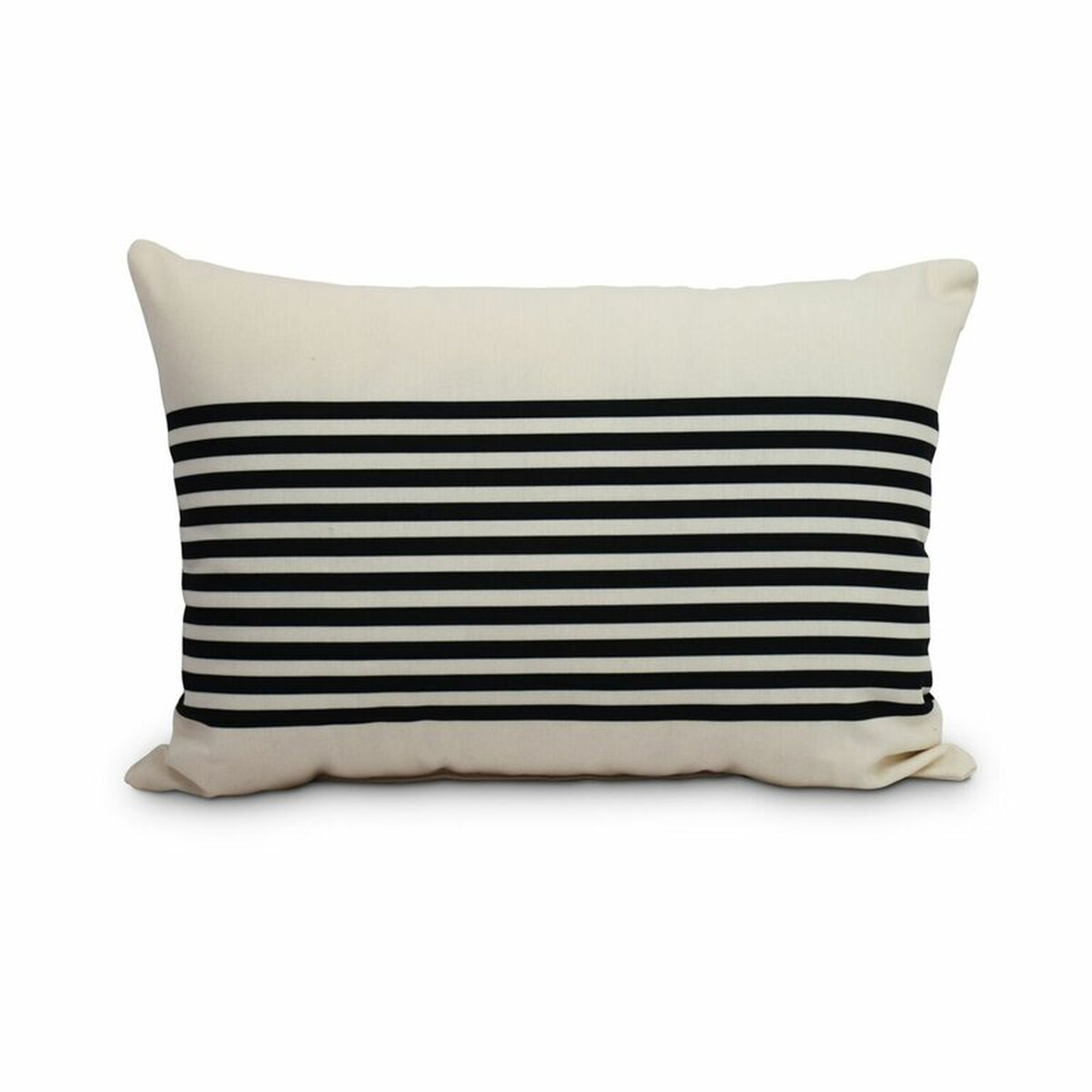 Fegan Striped Print Indoor/Outdoor Lumbar Pillow - Birch Lane