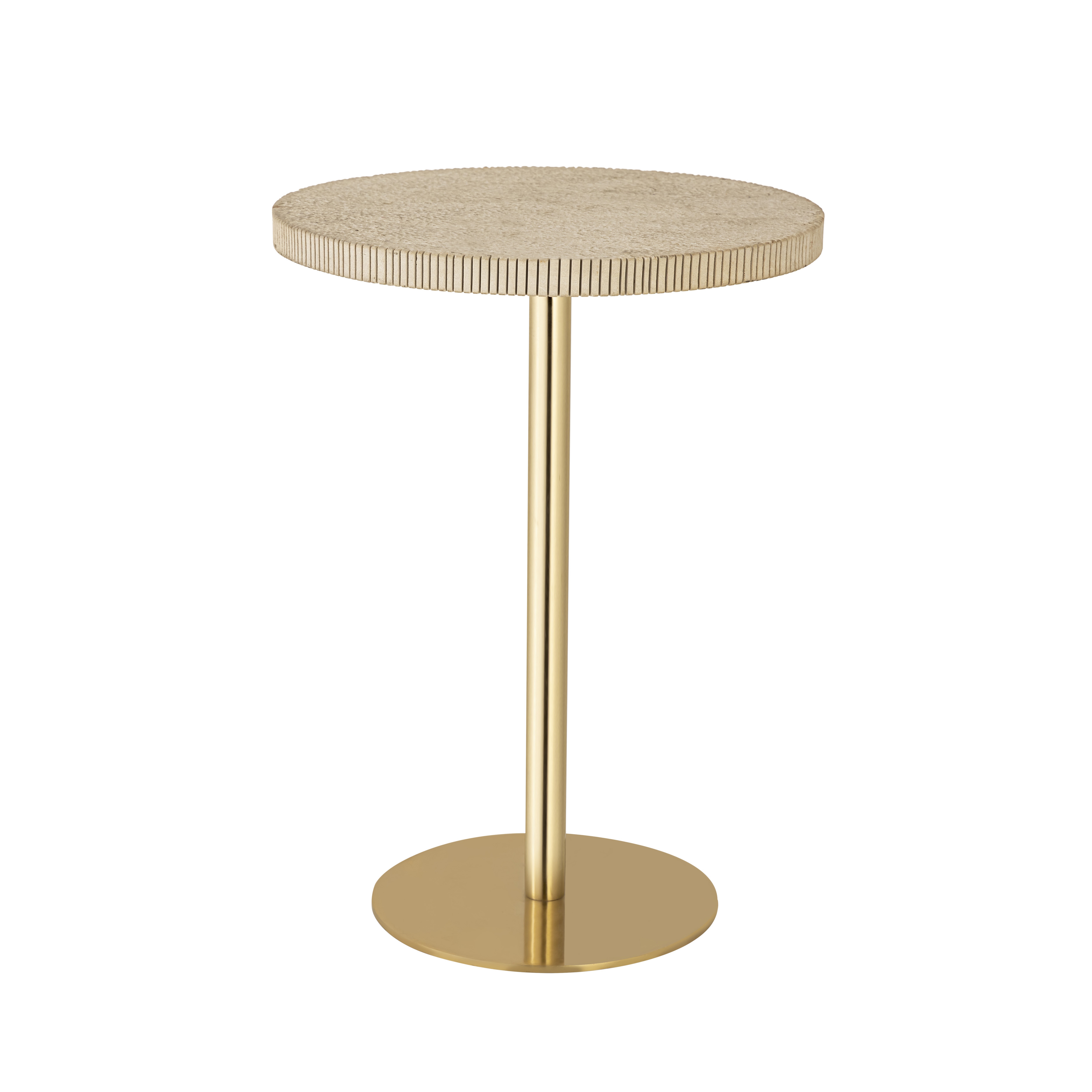 Fiona Gold Stone Side Table - Maren Home
