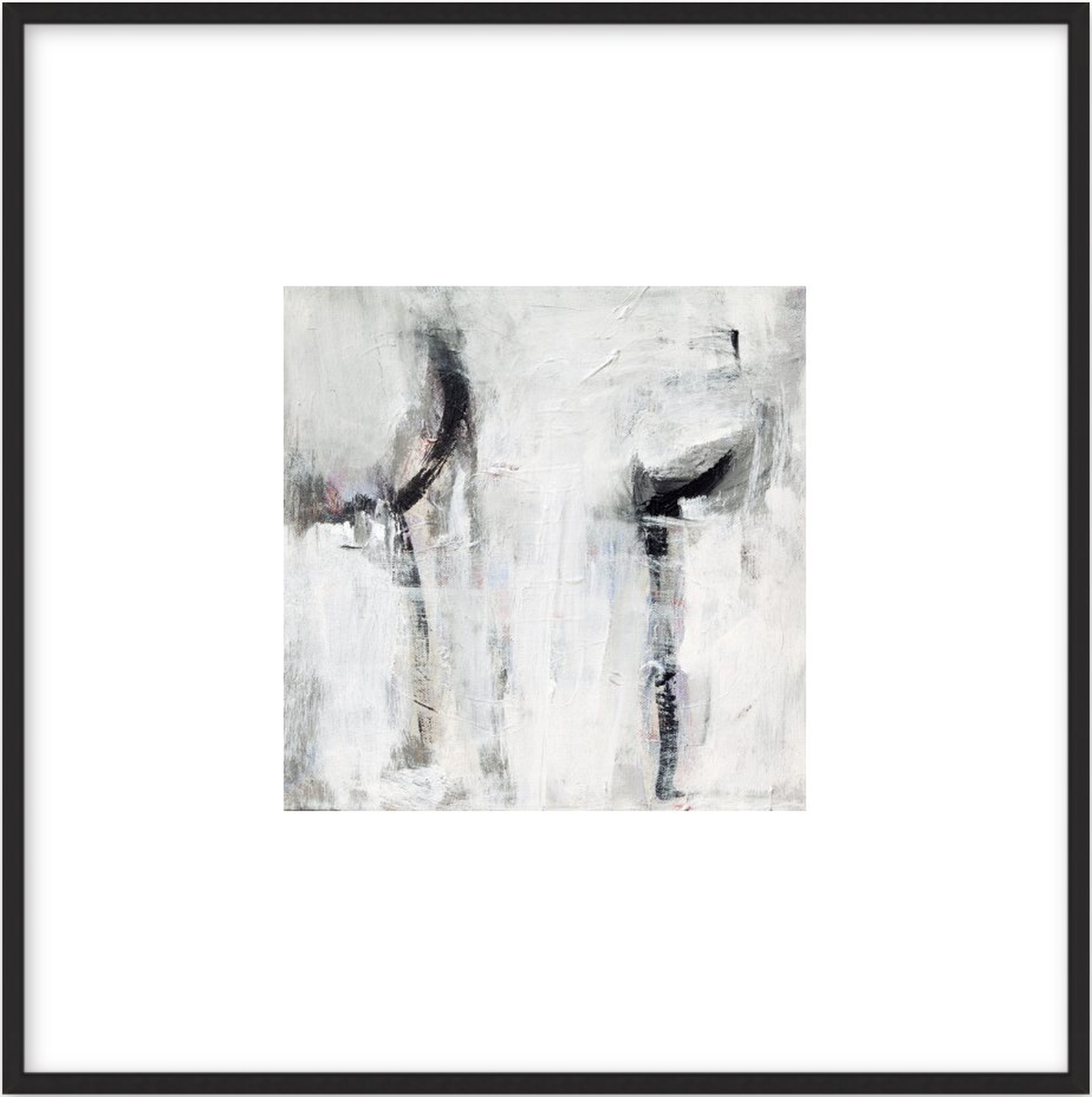 Untitled by Sara Knoll, 8"x8", black metal frame, with matte - Artfully Walls