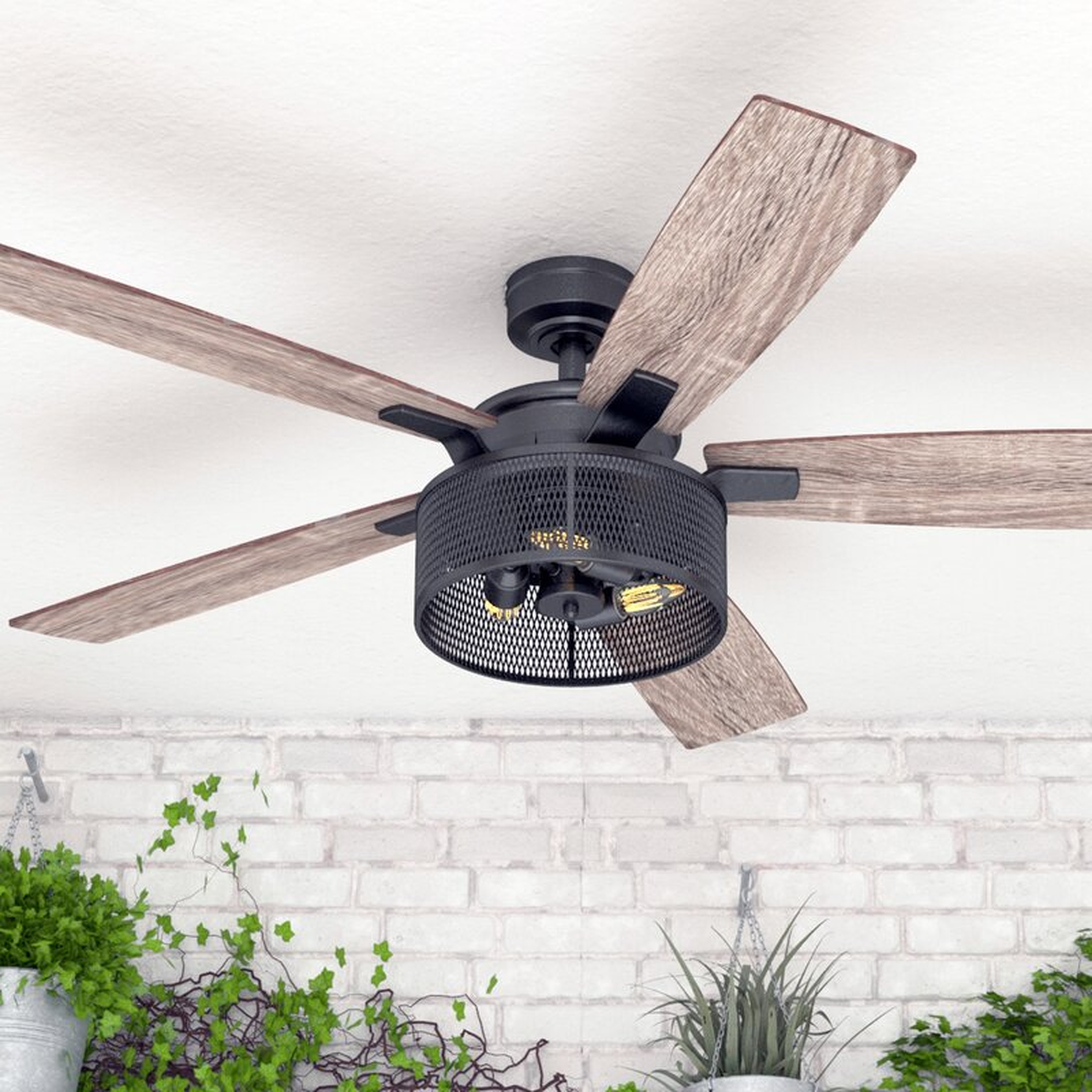 52'' Divisadero 5 - Blade Standard Ceiling Fan with Remote Control and Light Kit Included - Wayfair