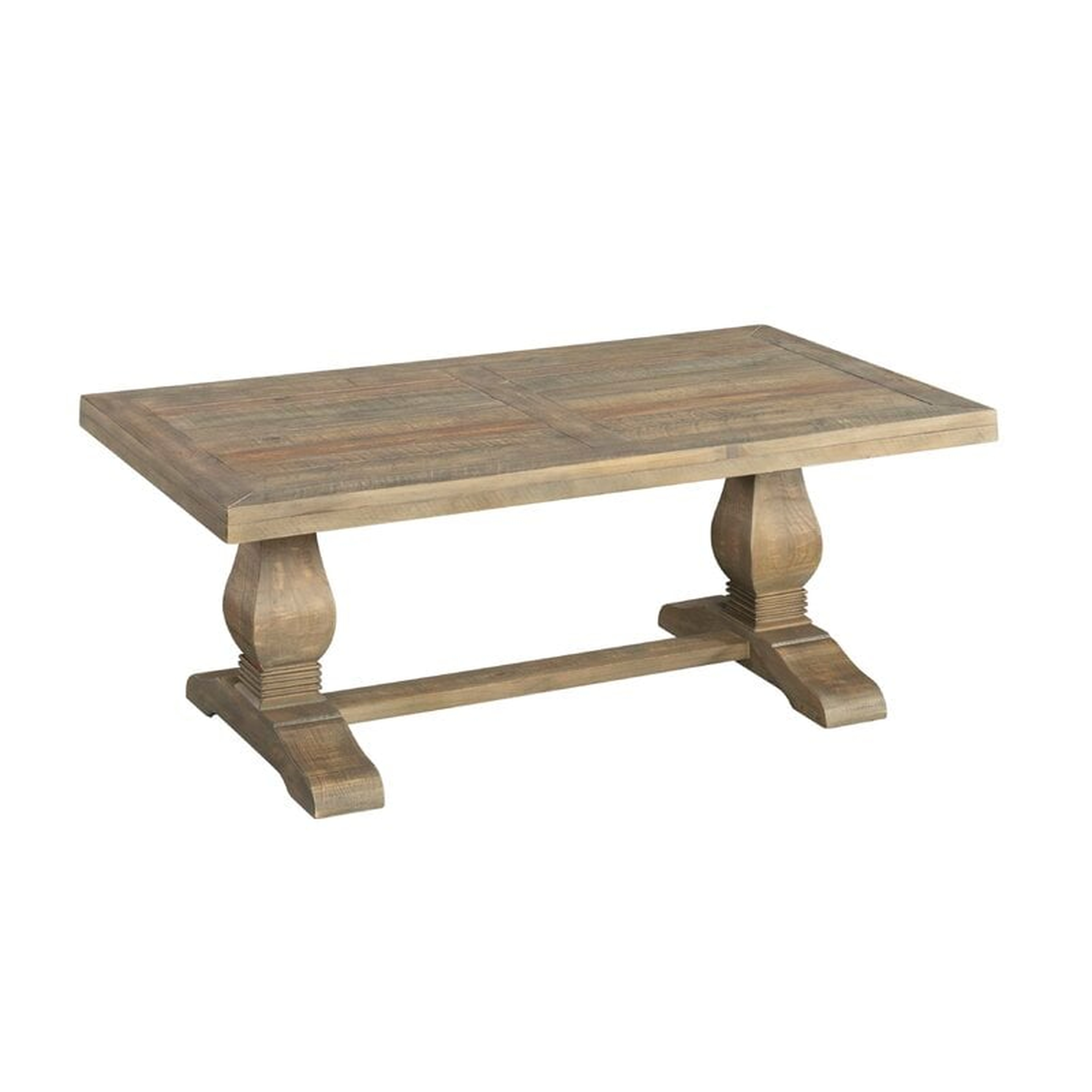 Casanovia Pedestal Coffee Table, Reclaimed Natural - Wayfair