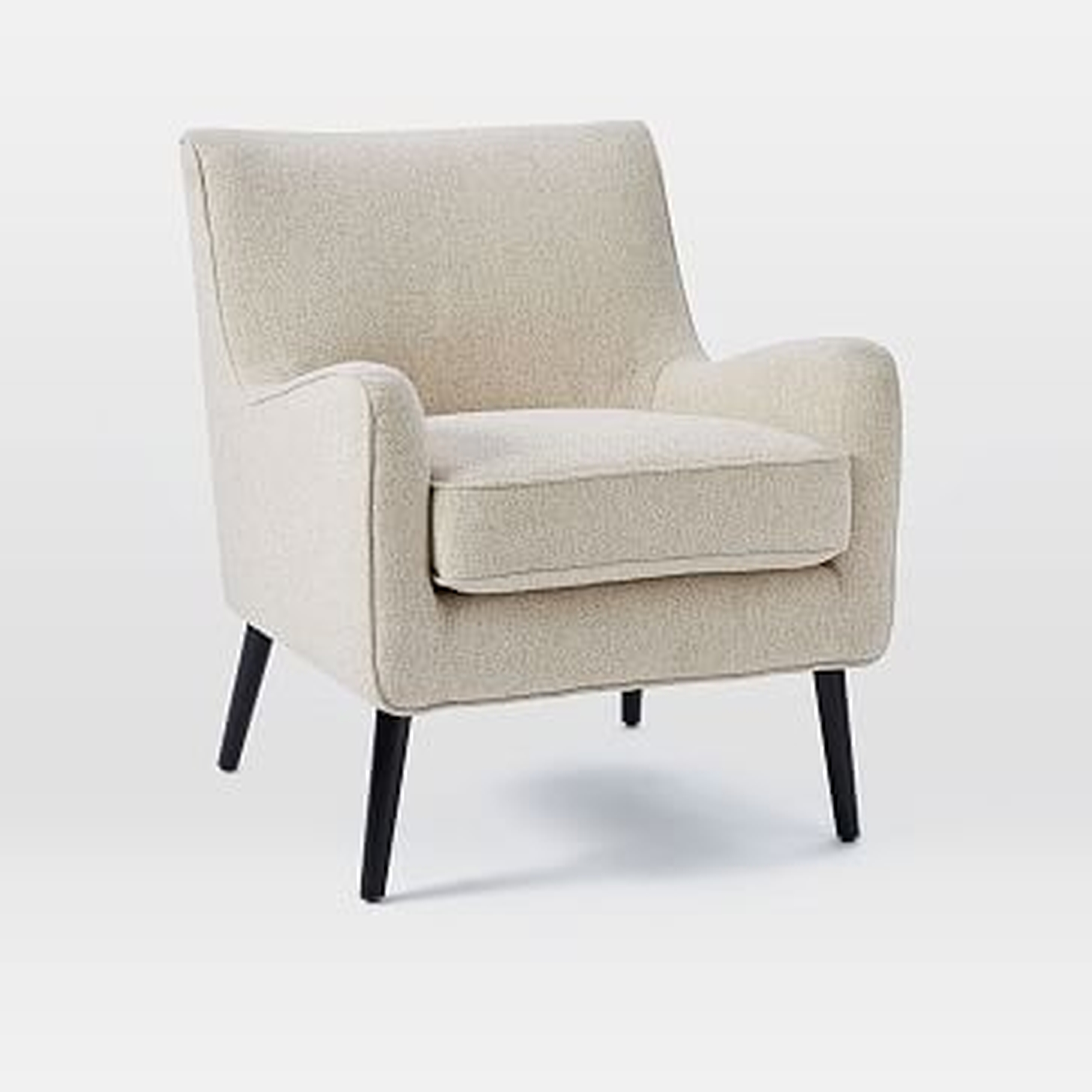 Book Nook Armchair, Boucle, Wheat, Set of 2 - West Elm