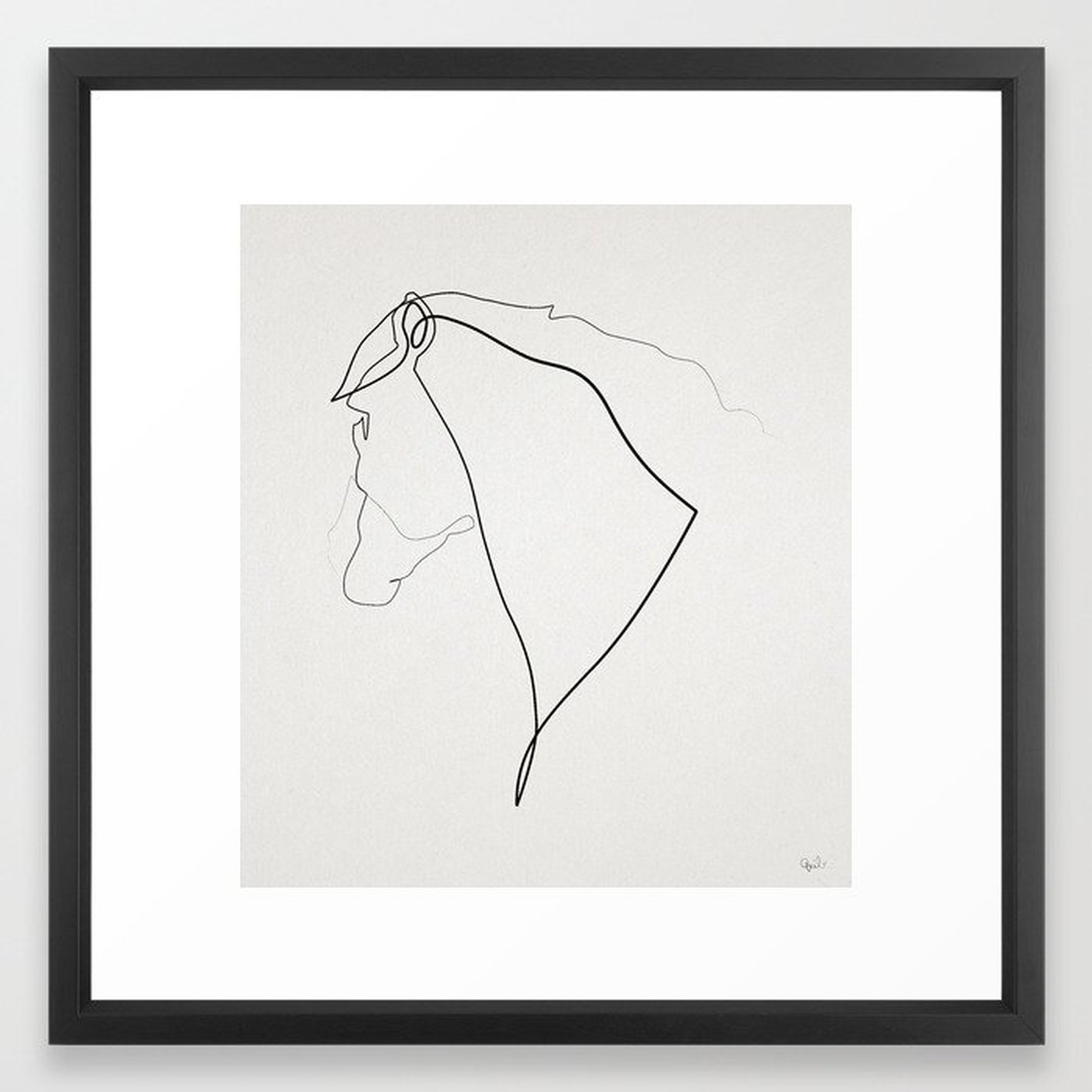 Horse 2512 Art Print - 20 x 20 - Society6