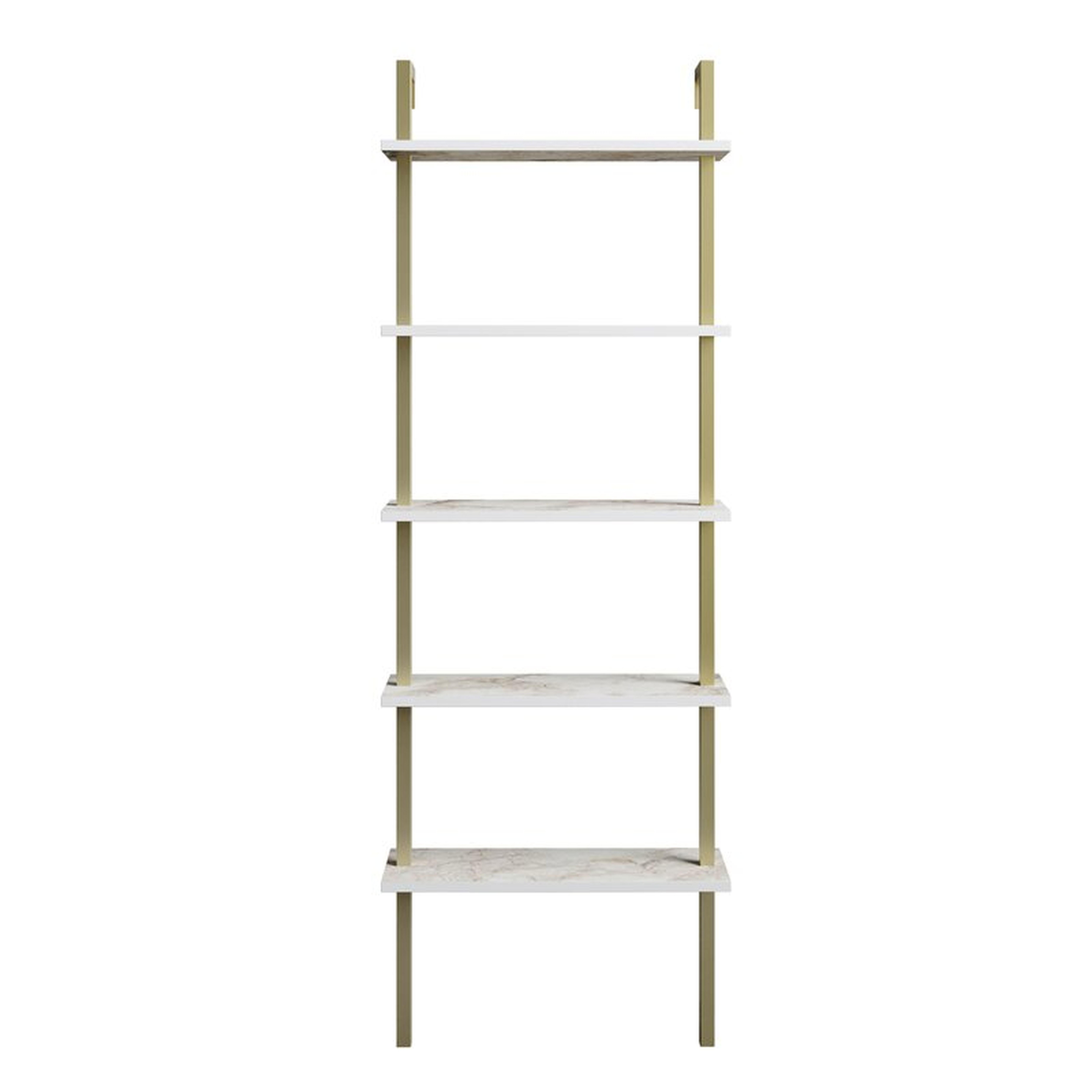 Elderton 68.5'' H x 23.6'' W Metal Ladder Bookcase - Wayfair