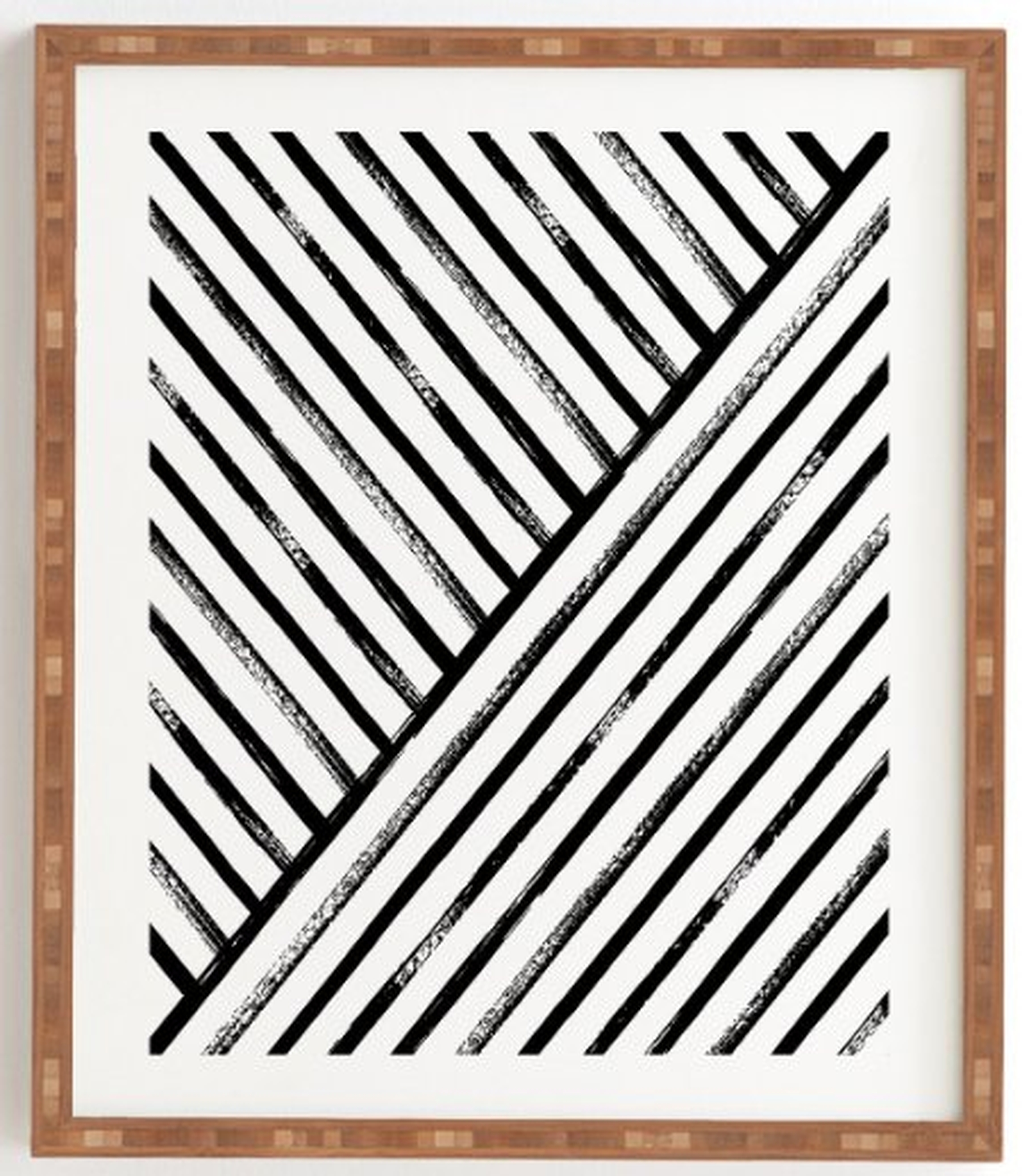 Kelly Haines Geometric Stripe Pattern Framed Wall Art - Wander Print Co.