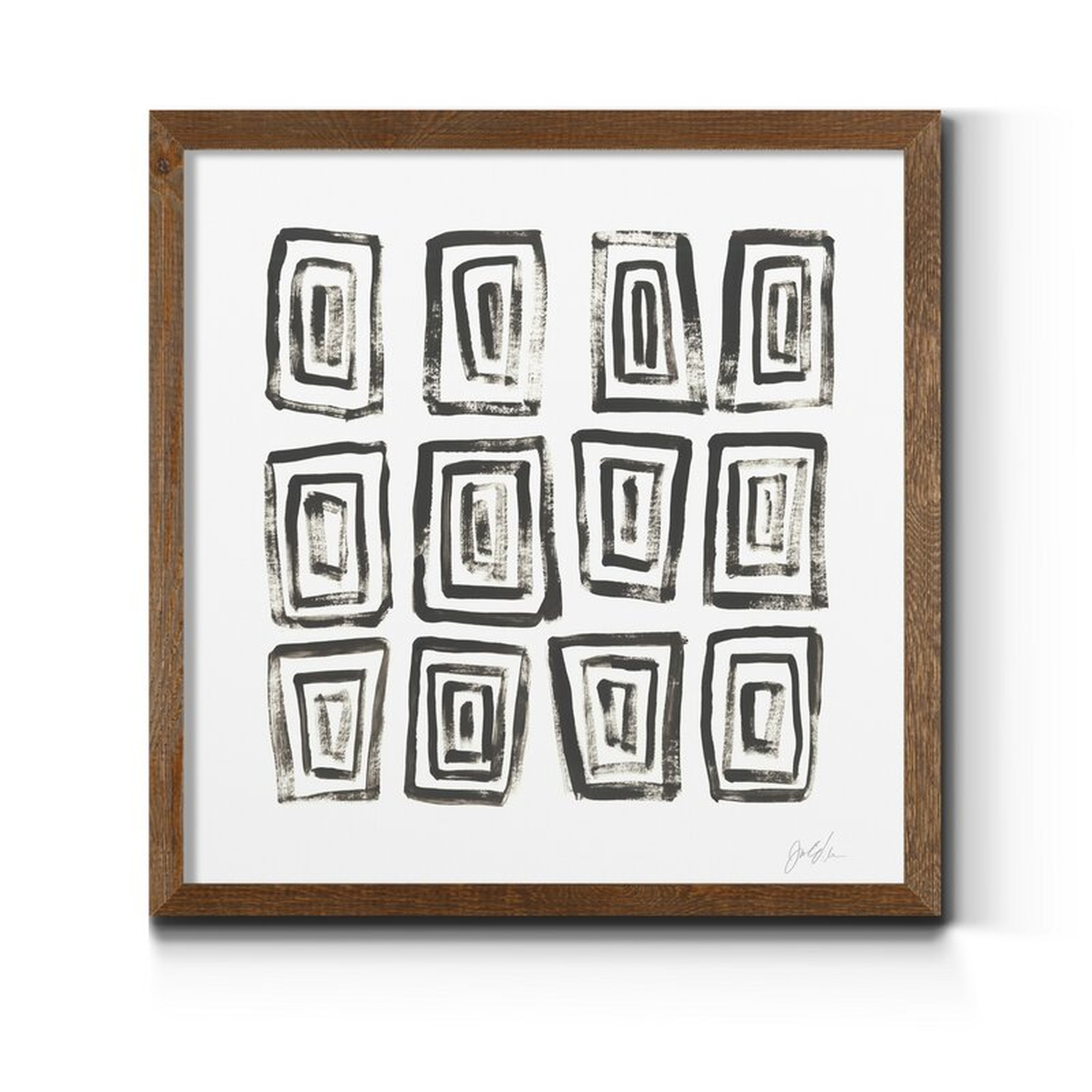 Mixed Signals IV - Framed Picture on Canvas - Wayfair