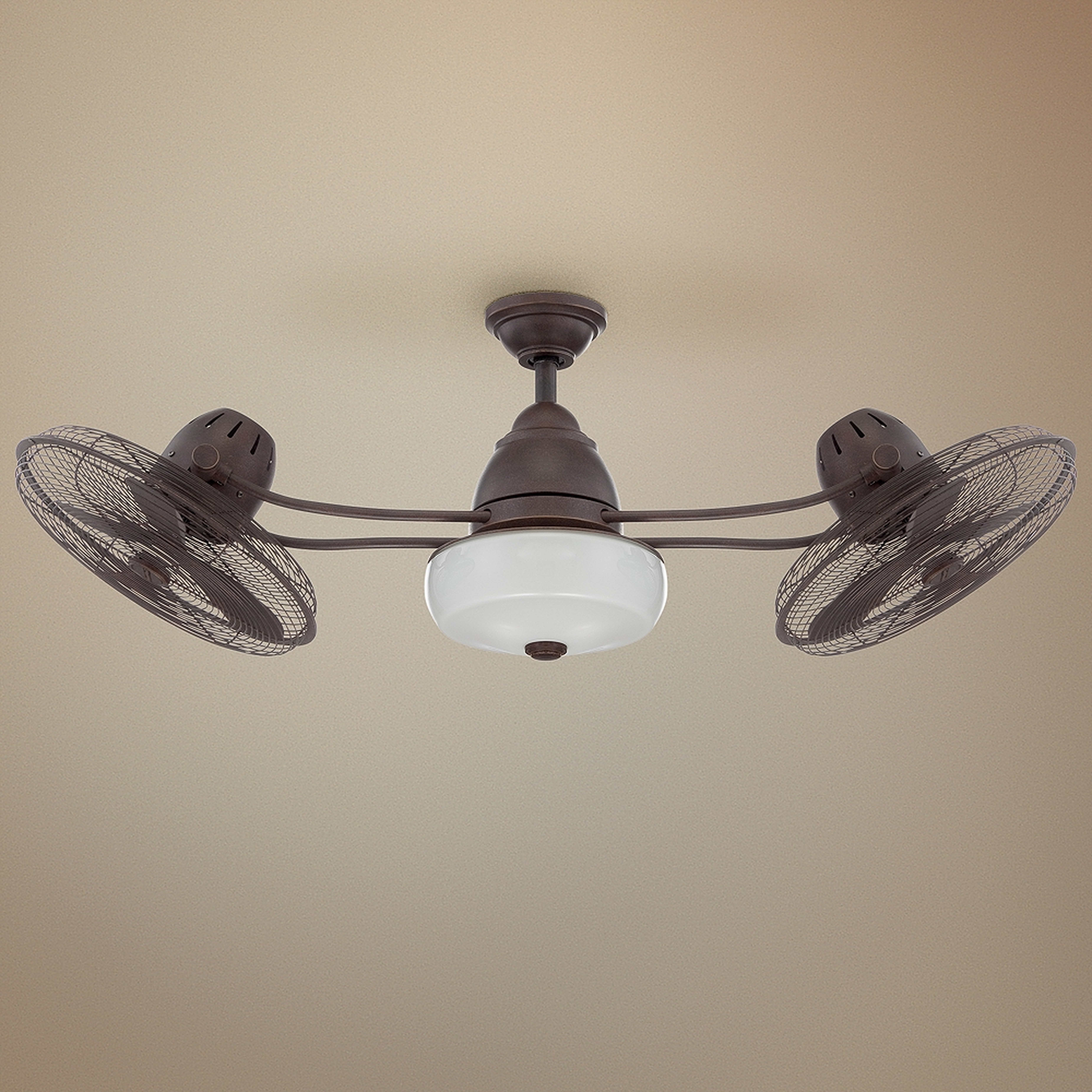 48" Craftmade Bellows II Aged Bronze LED Damp Ceiling Fan - Style # 6Y934 - Lamps Plus
