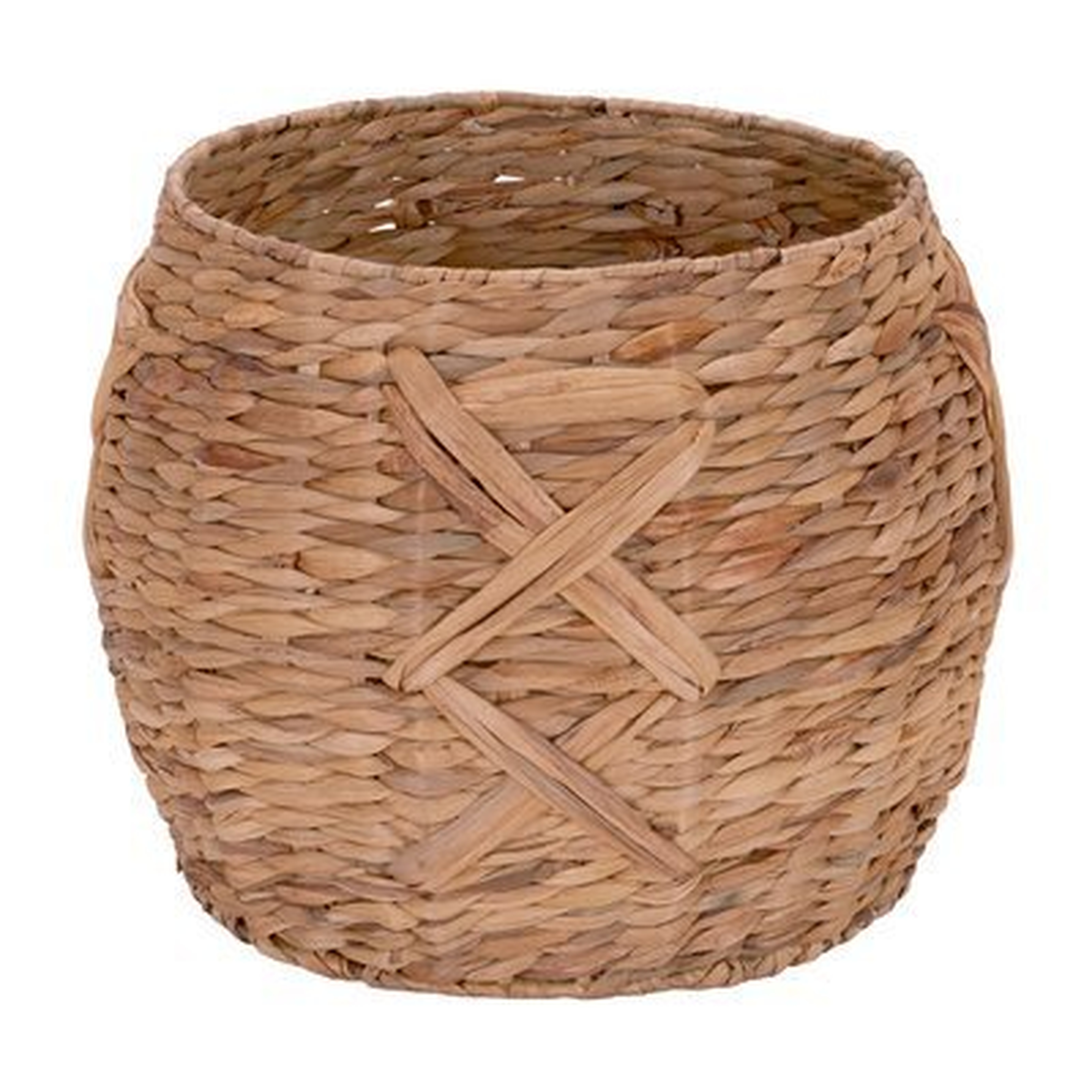 Water Hyacinth Round Wicker Basket - Wayfair