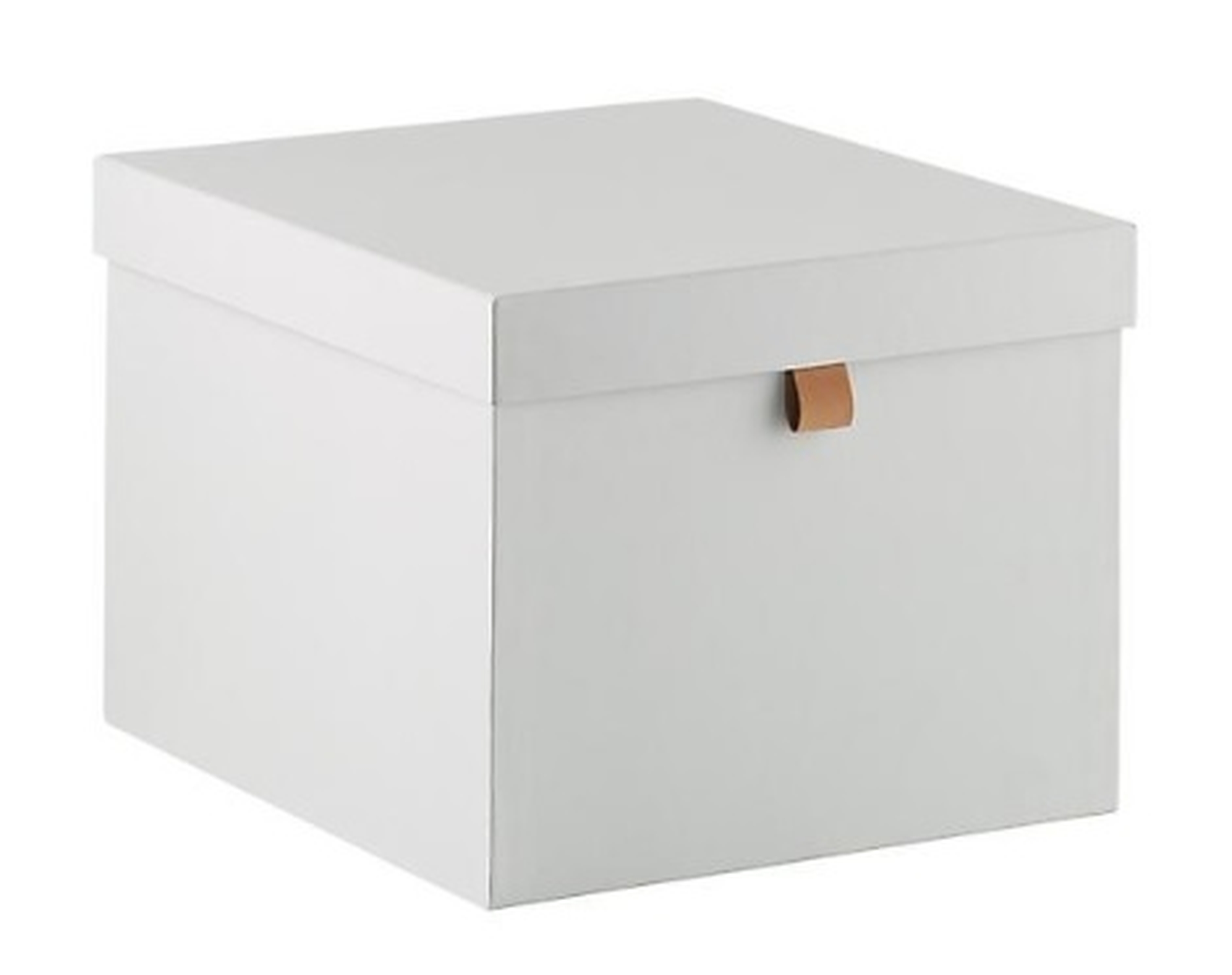 Bigso Stockholm Large Storage Box Light Grey - containerstore.com
