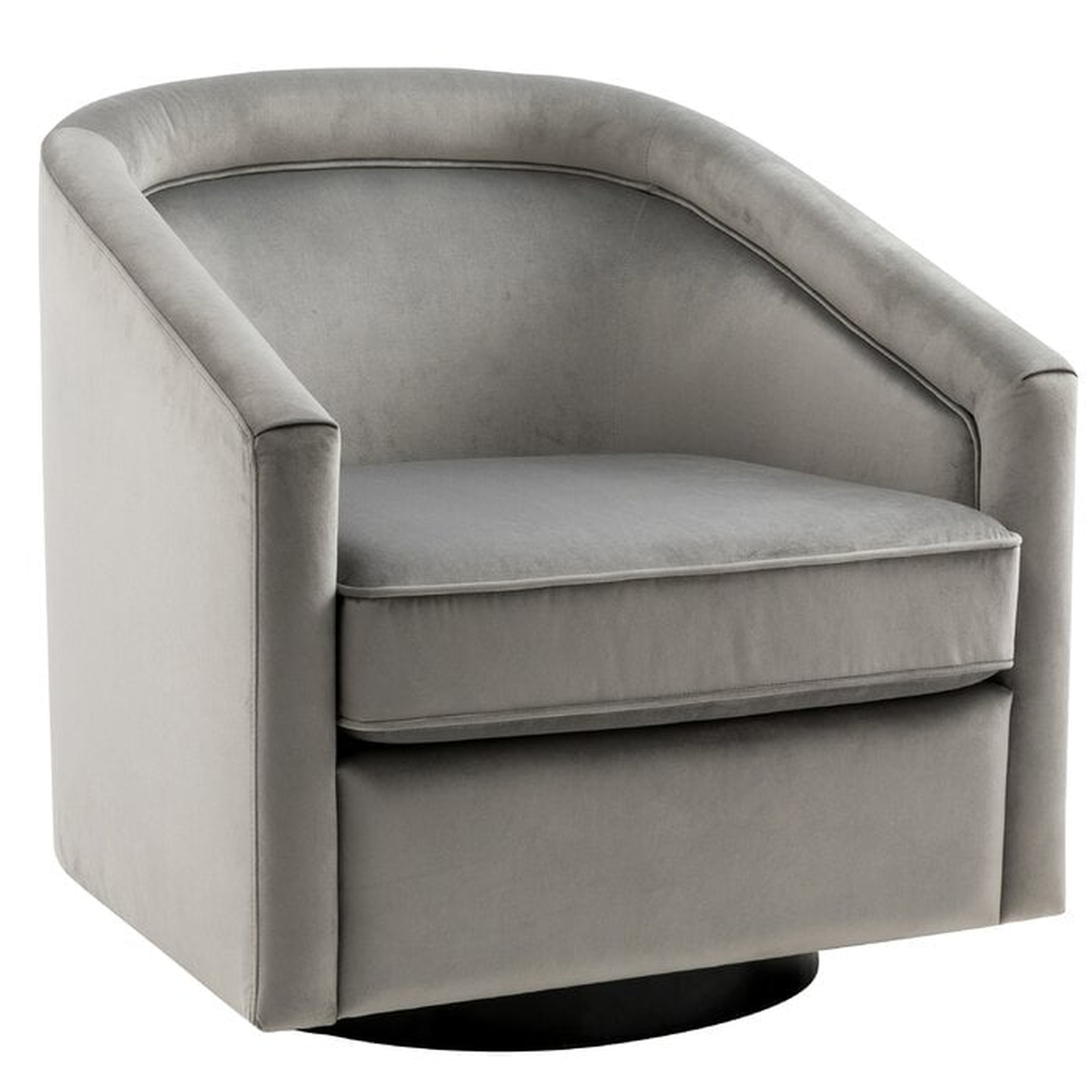 Annalee 28.7'' Wide Velvet Swivel Barrel Chair - Wayfair