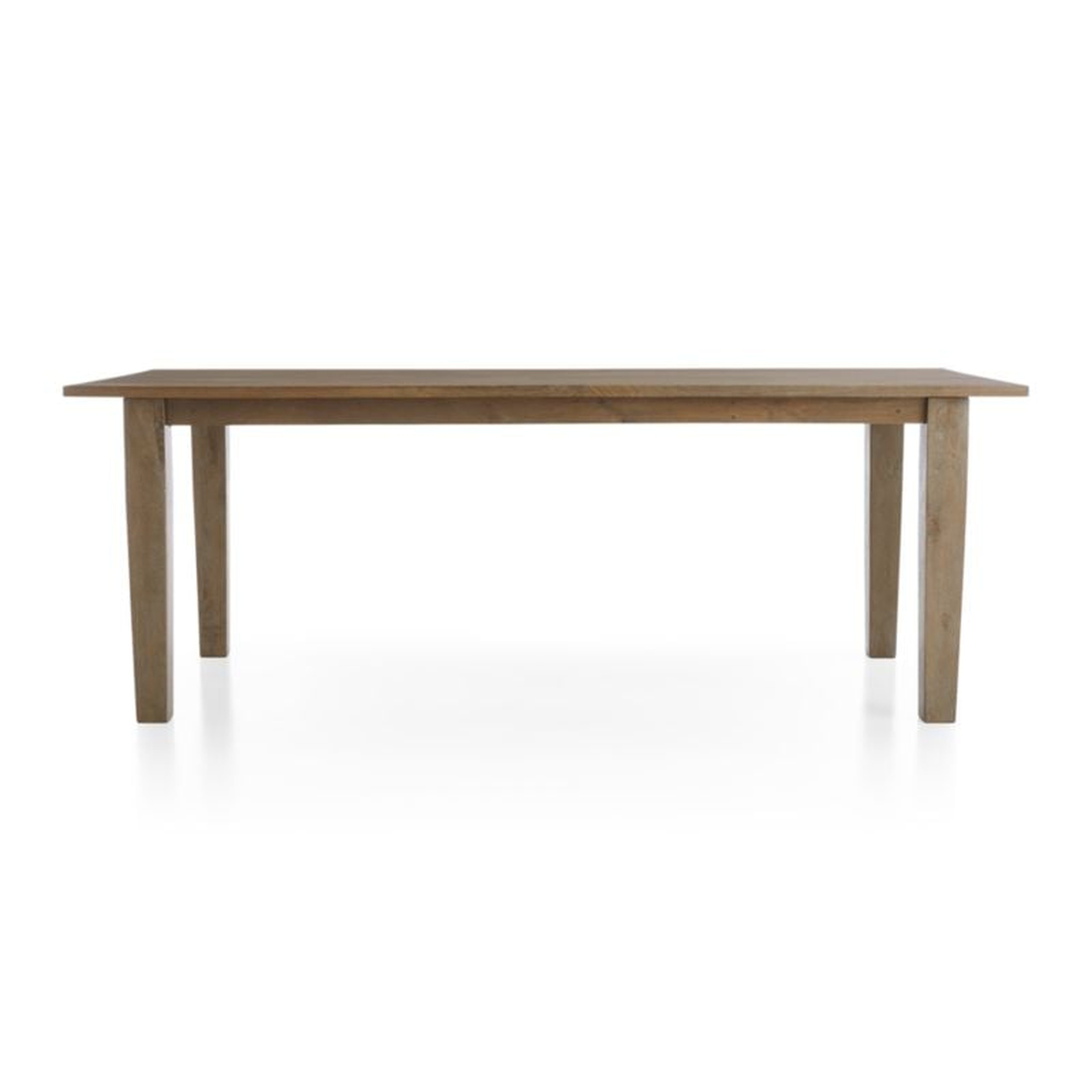 Basque II 65" Light Brown Solid Wood Dining Table - Crate and Barrel