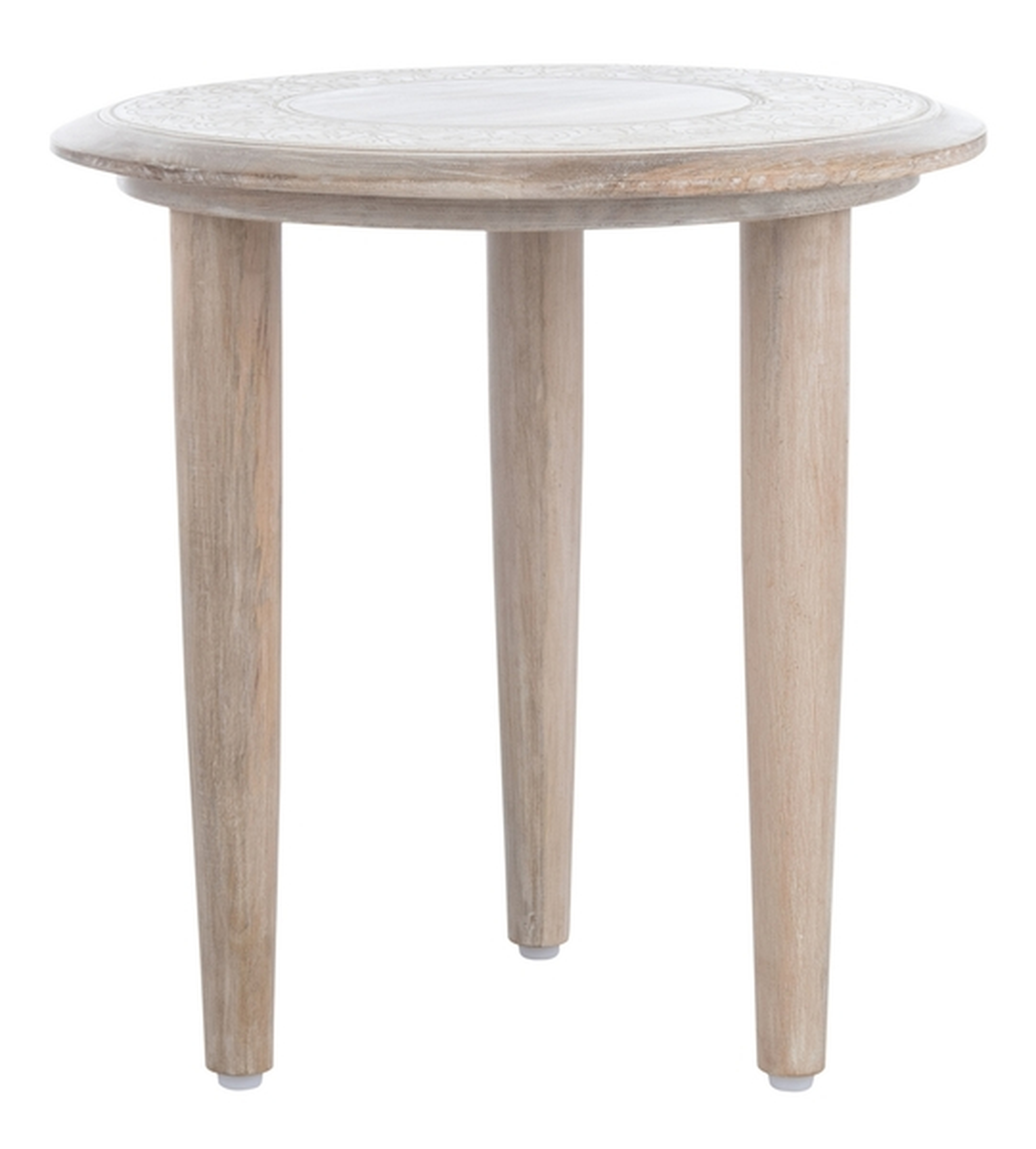 Rehnuma Carved Side Table - Arlo Home