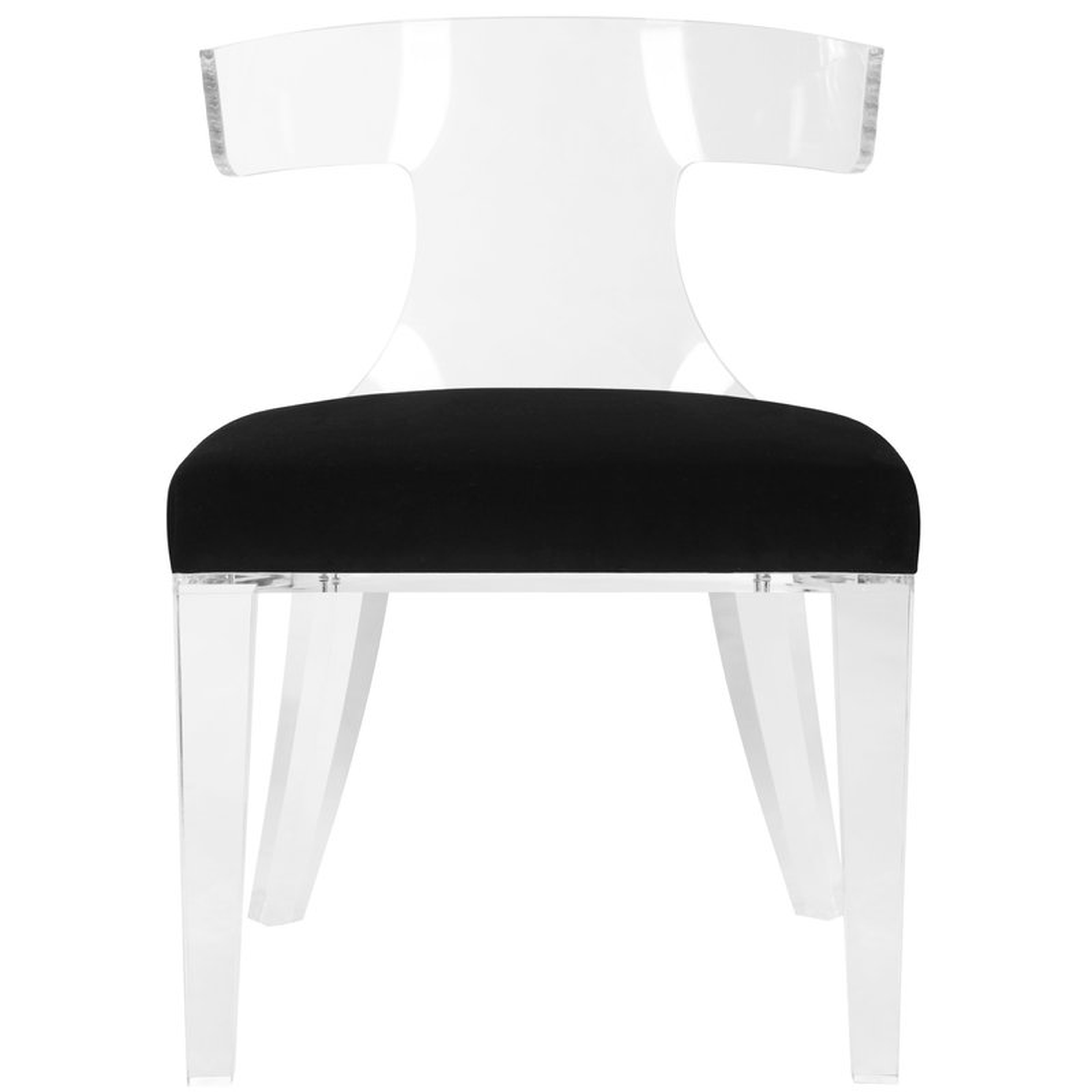 RHYS LUCITE UPHOLSTERED DINING CHAIR - Perigold
