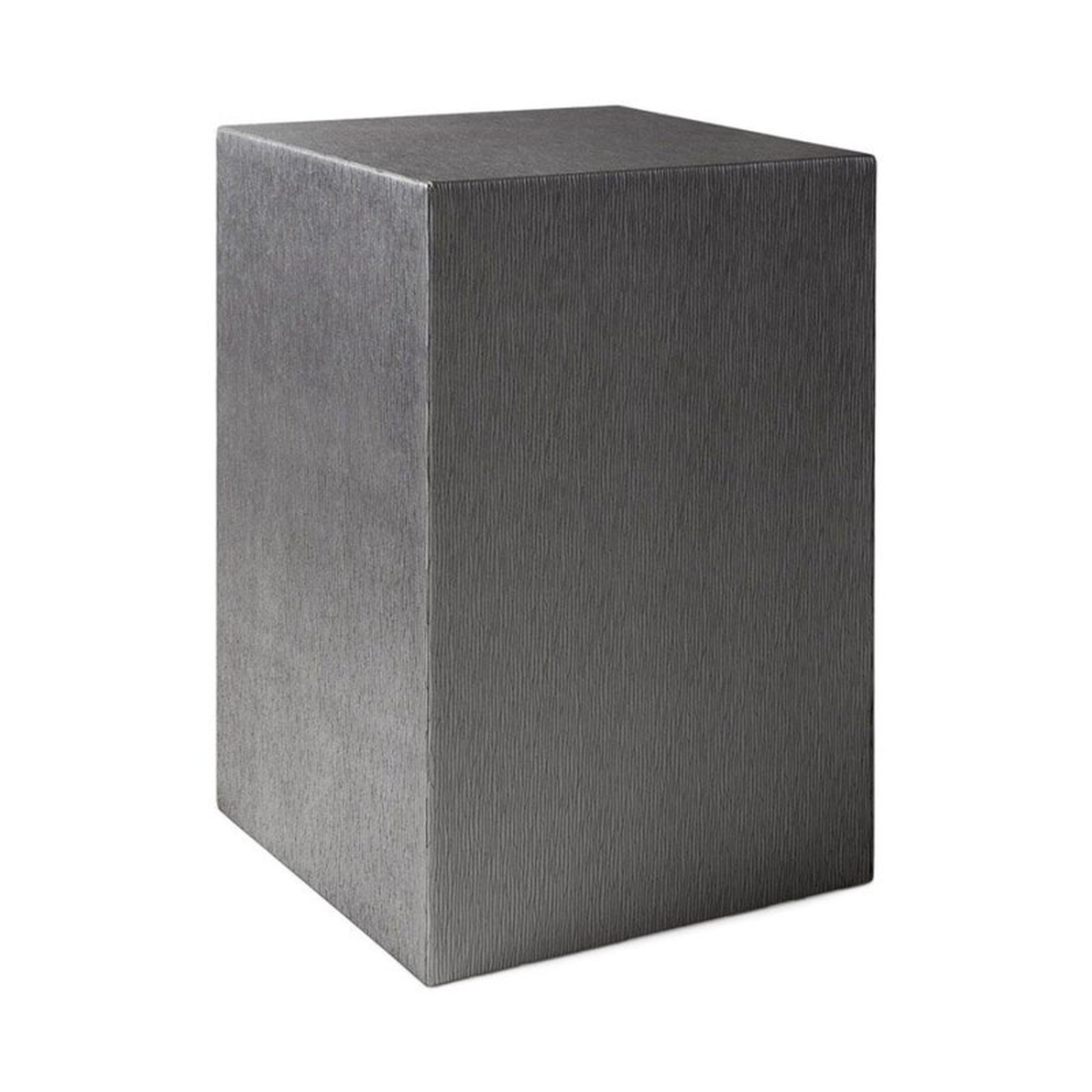 Square Feathers Pucci Table Arbor Gray Color: Gray - Perigold