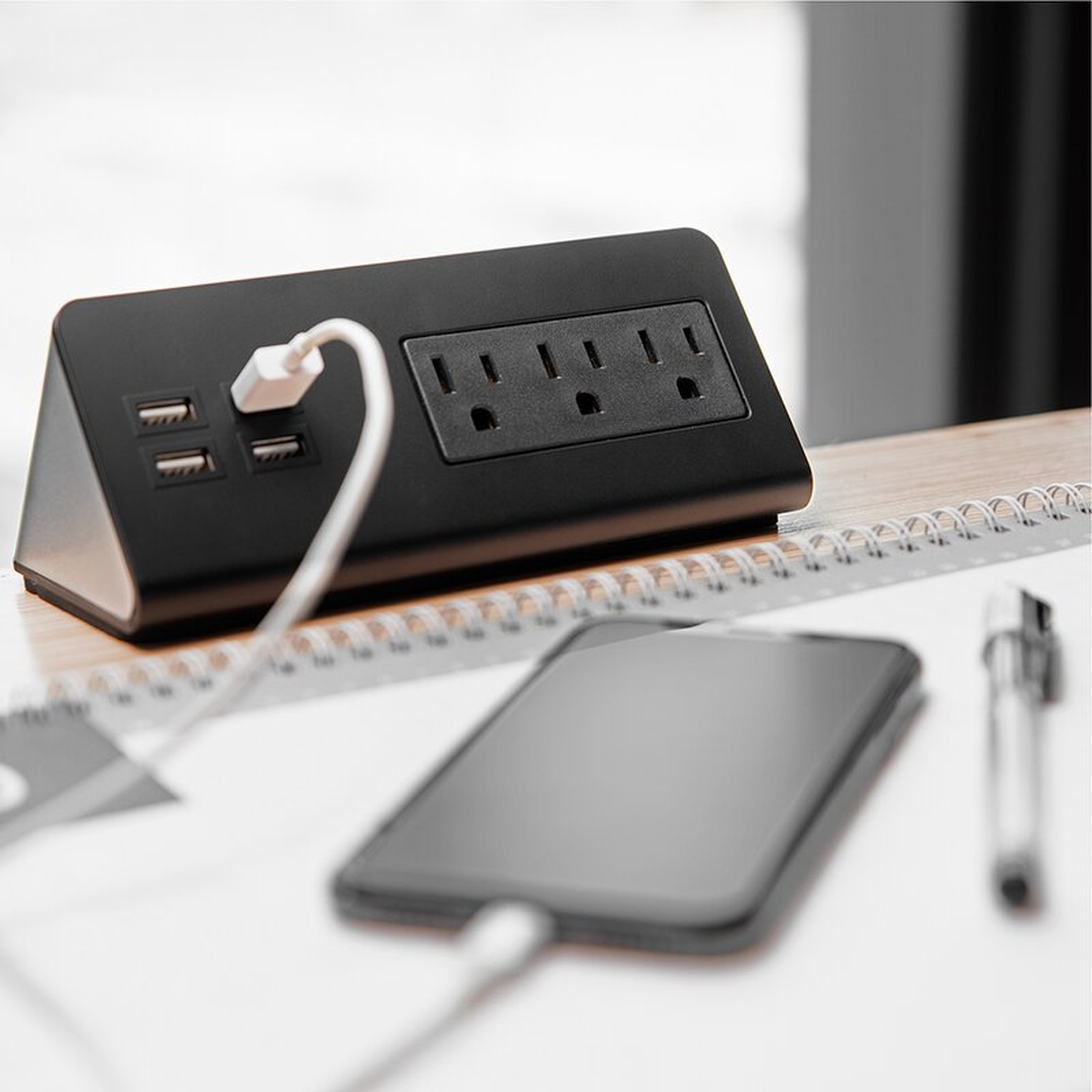 WF-ZHUSBPORT-LS282838666-01-01 Desk Edge Mount Power Outlets With Usb Charge Ports - Wayfair