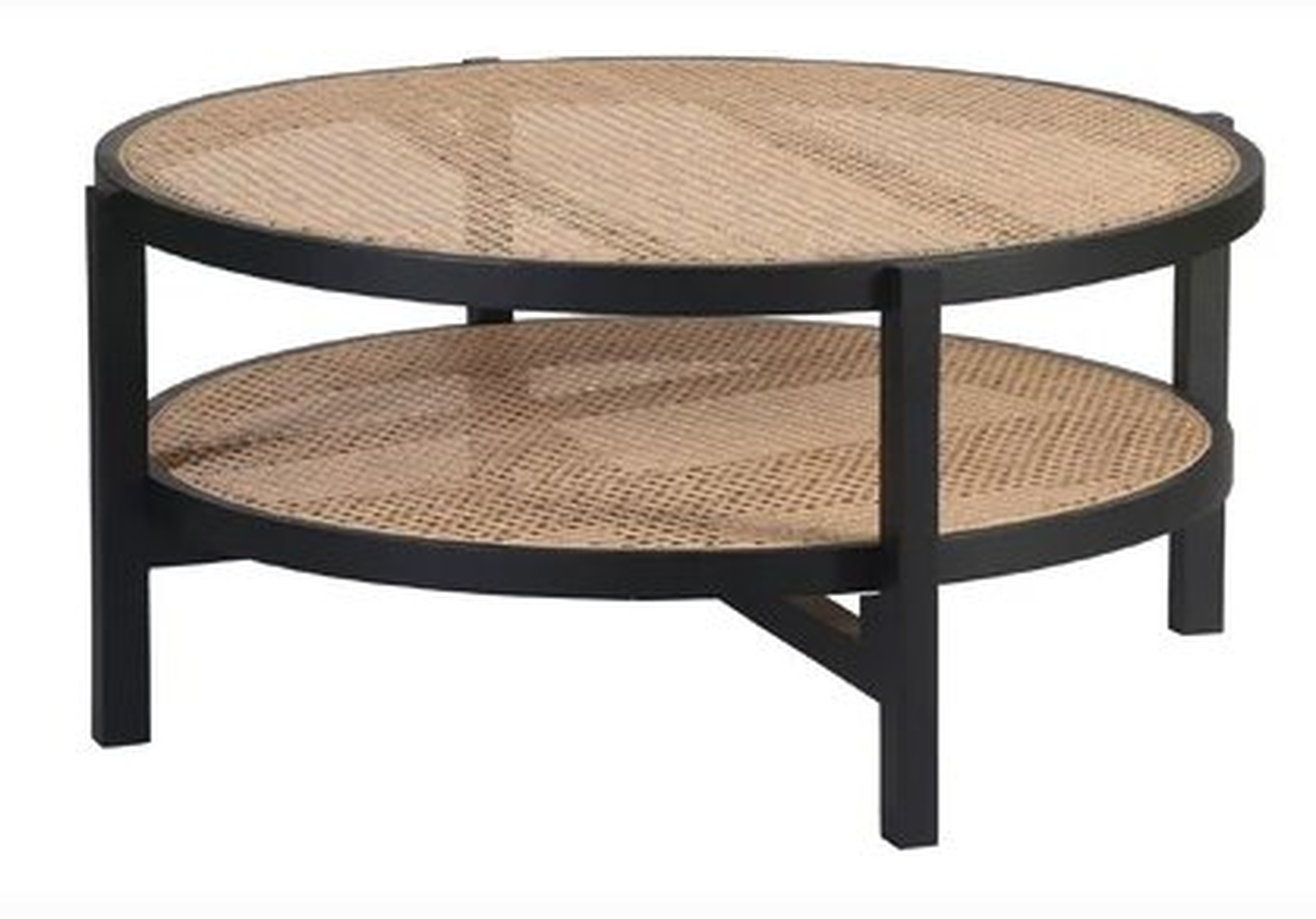 Cassidy Solid Wood with Natural Cane Coffee Table - Wayfair