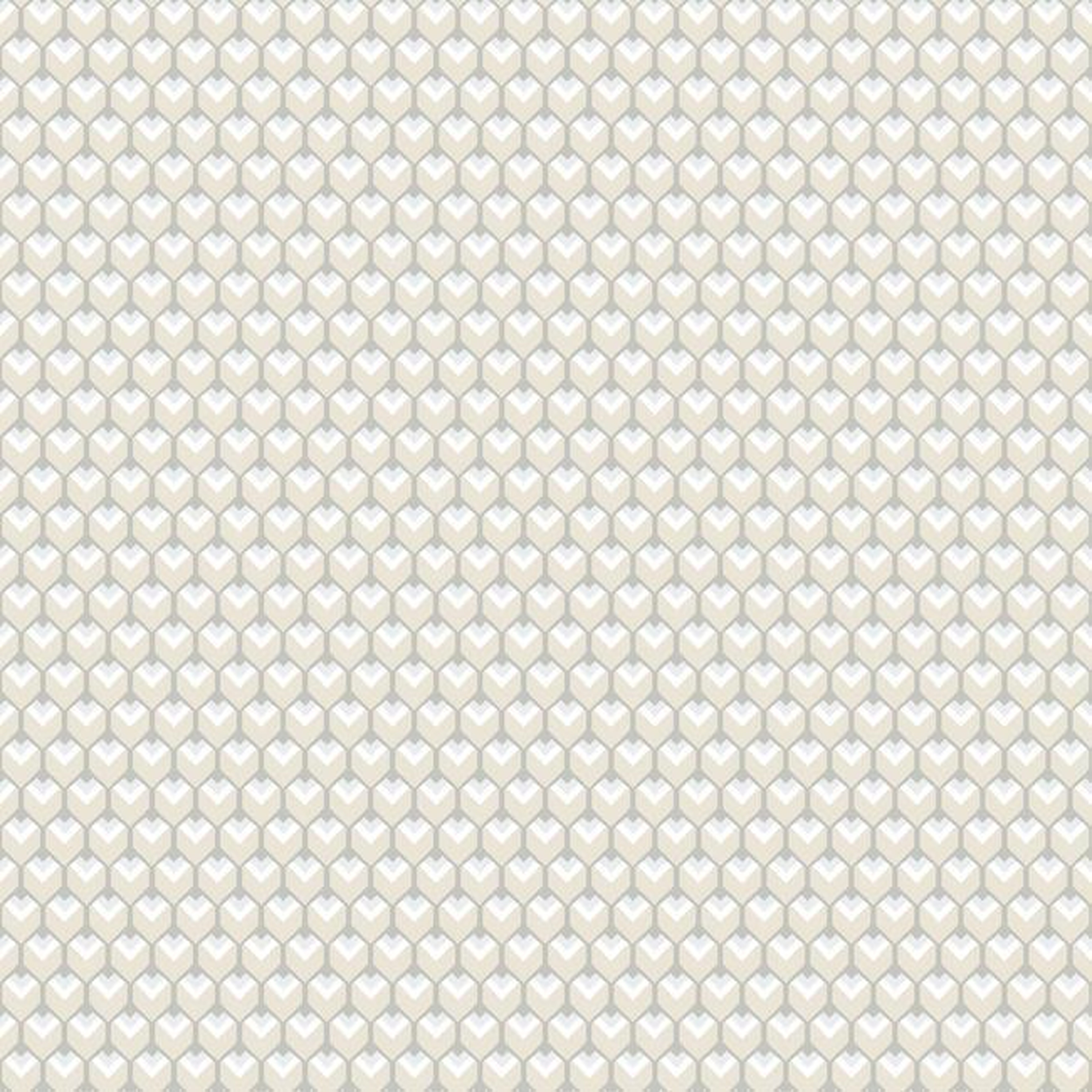 3D Petite Hexagons Peel and Stick Wallpaper - York Wallcoverings