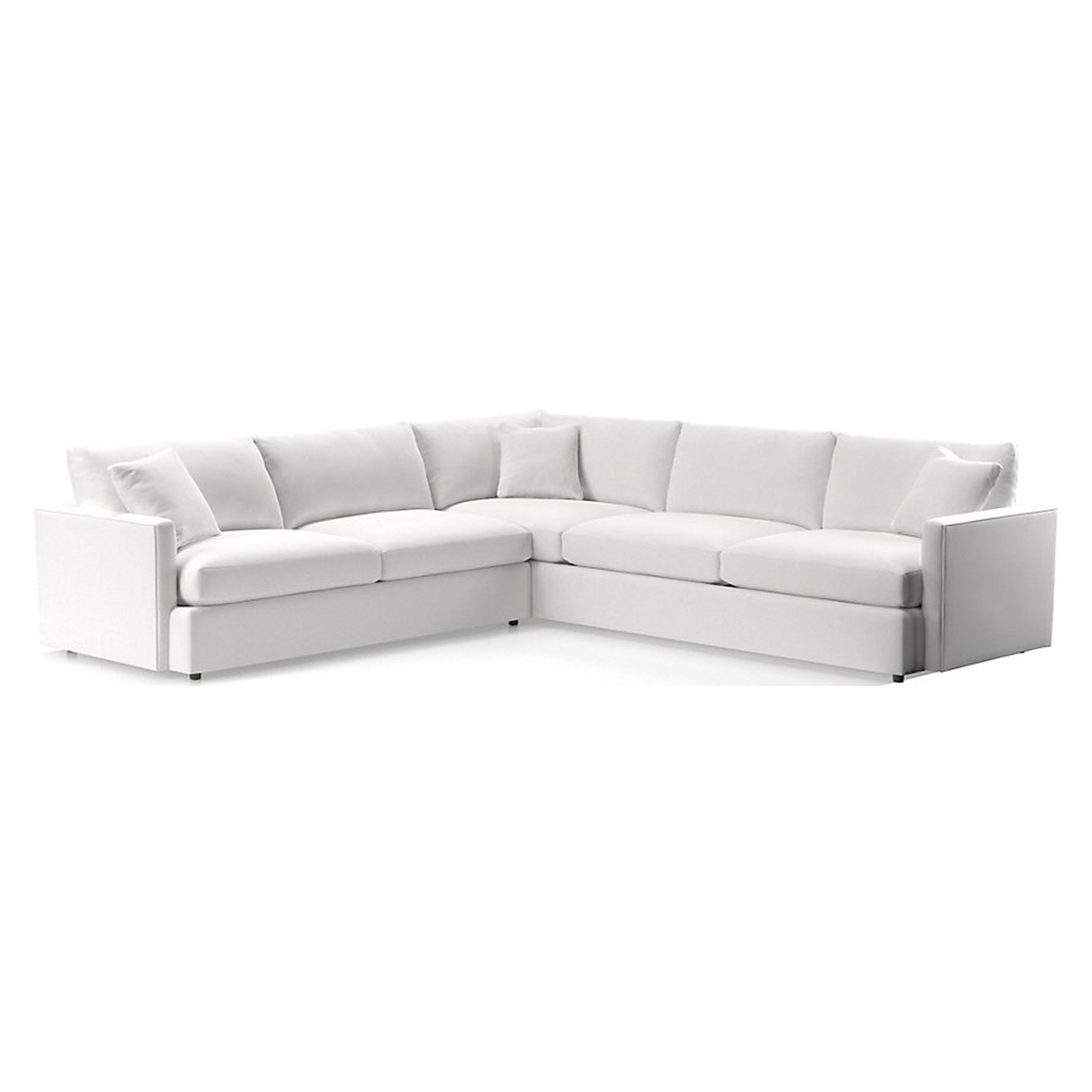 Lounge 2-Piece L-Shaped Sectional with Right-Arm Corner Sofa - Crate and Barrel