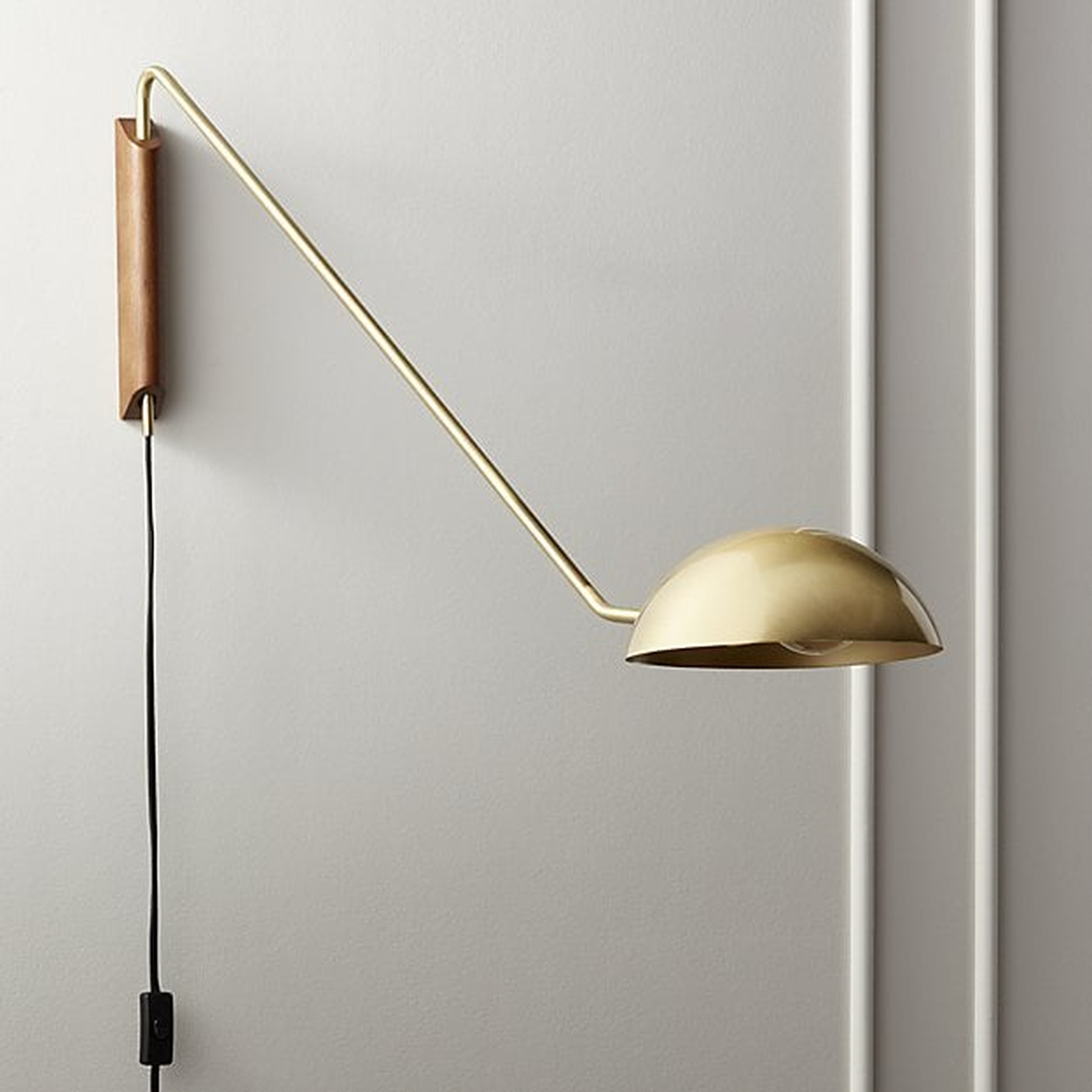 Mantis swivel wall sconce brass - Backordered late April - CB2