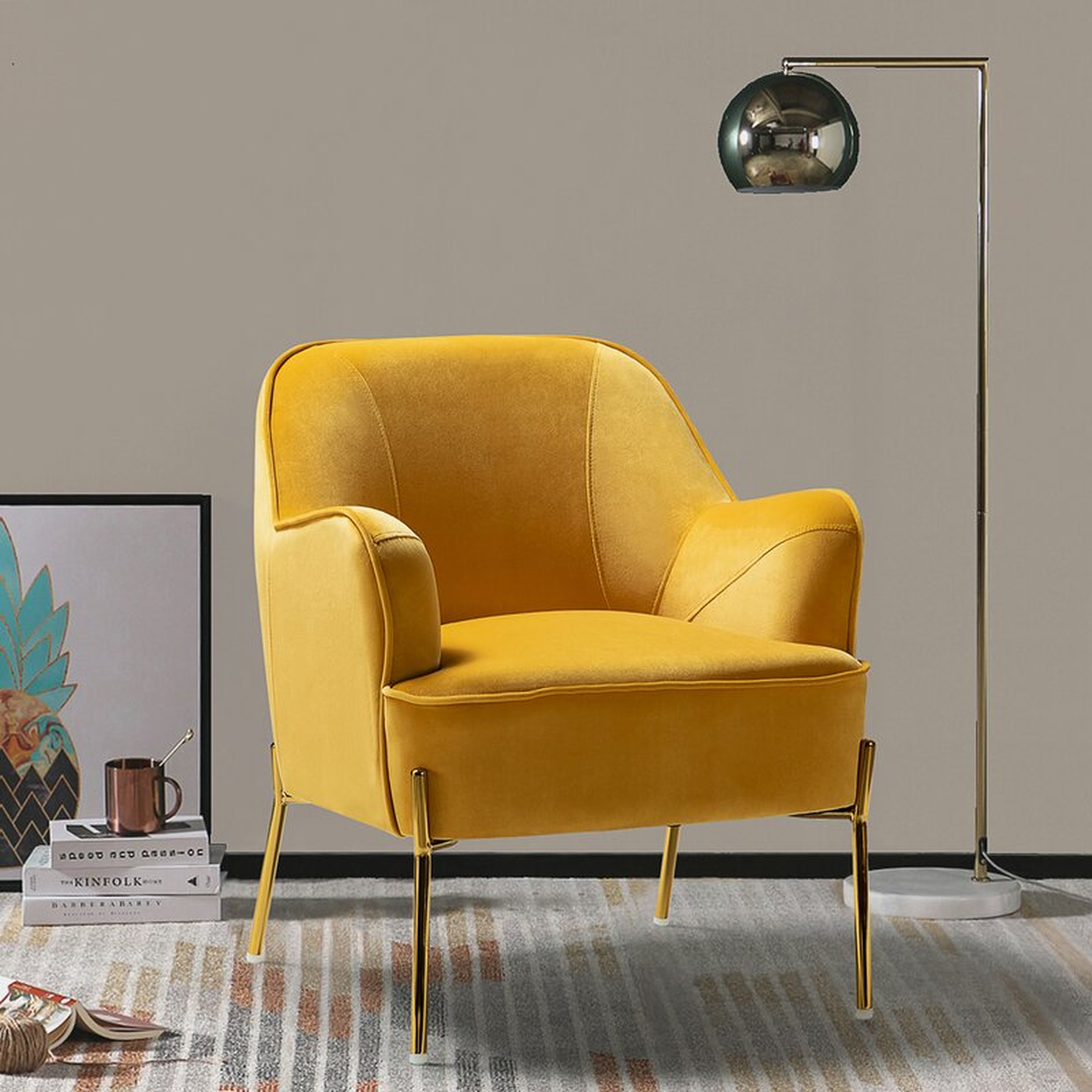 Cleo 28'' Wide Velvet Armchair - Wayfair
