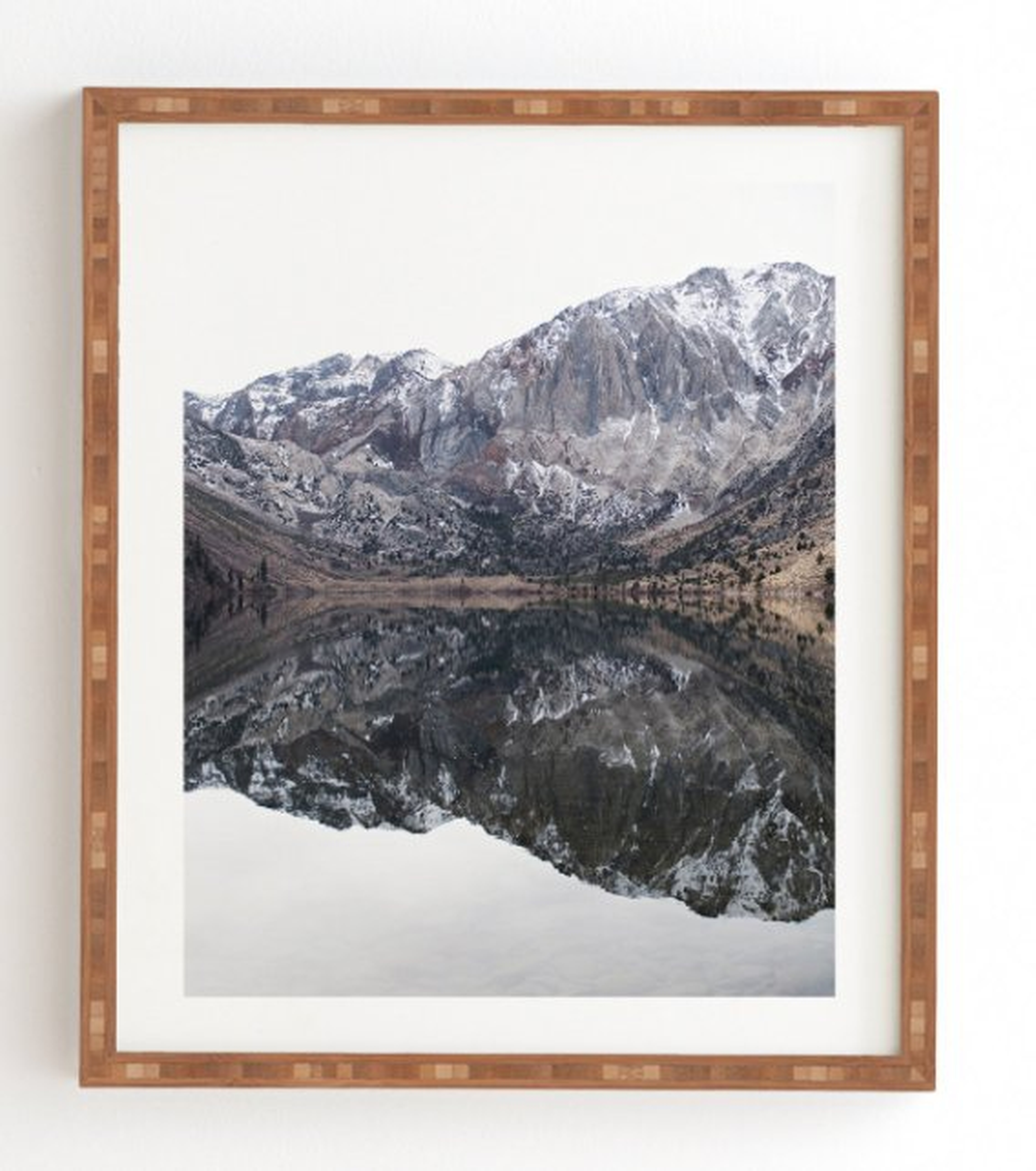 REFLECTIVE, Framed Art Print, 14" x 16.5", Bamboo Frame - Wander Print Co.