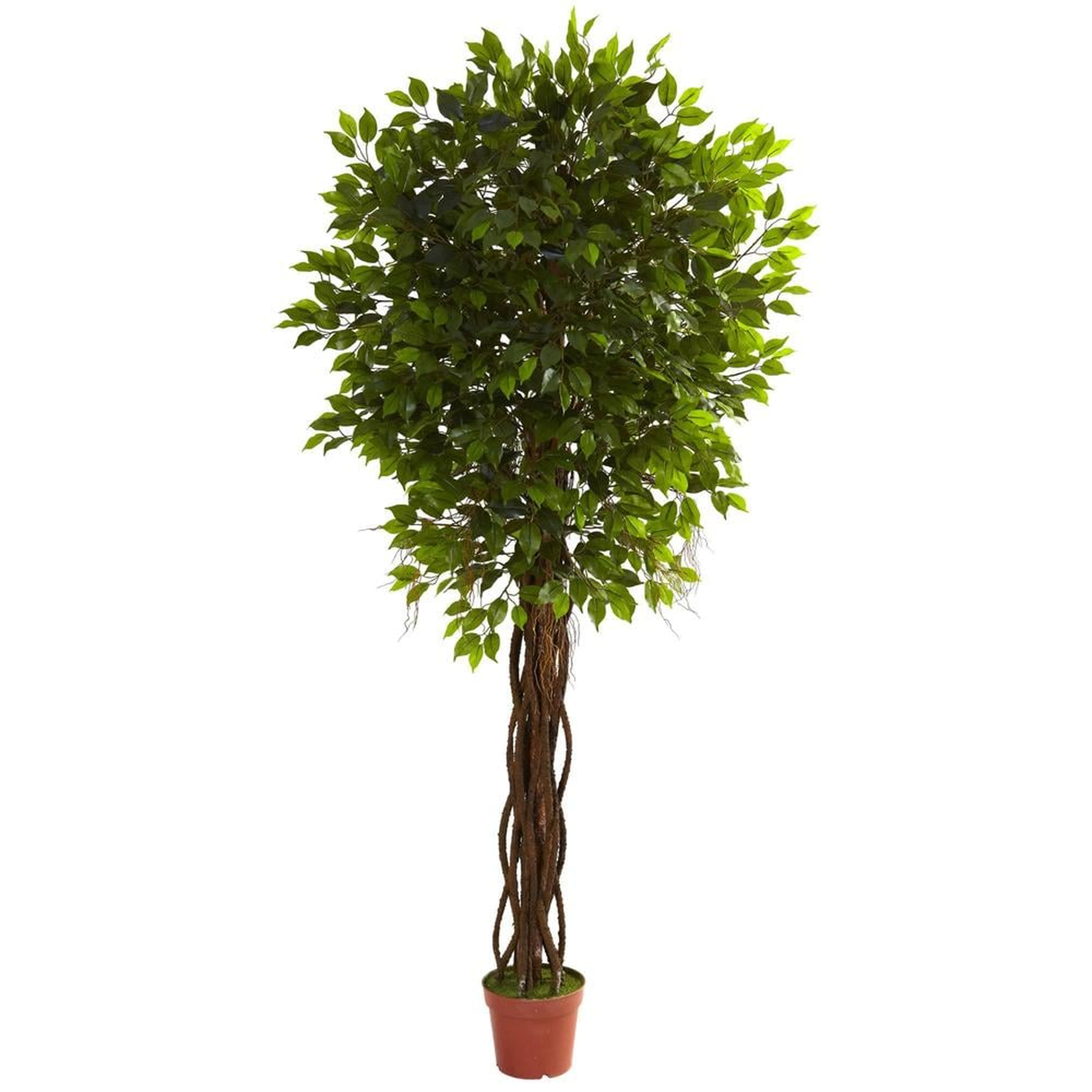7.5' Ficus Tree UV Resistant (Indoor/Outdoor) - Nearly Natural