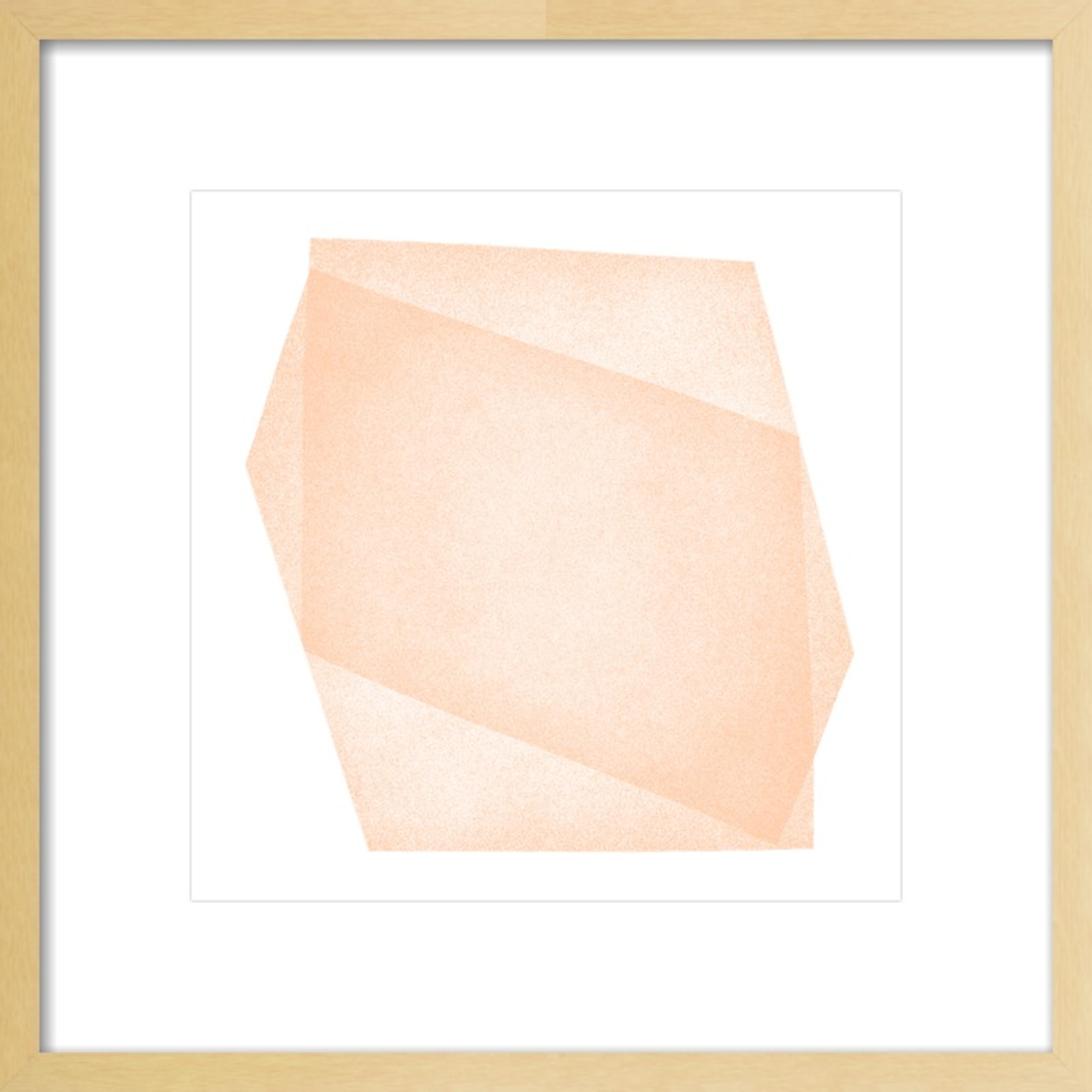 Pale Peach Structure: Soft Geometry by Jessica Poundstone - Artfully Walls