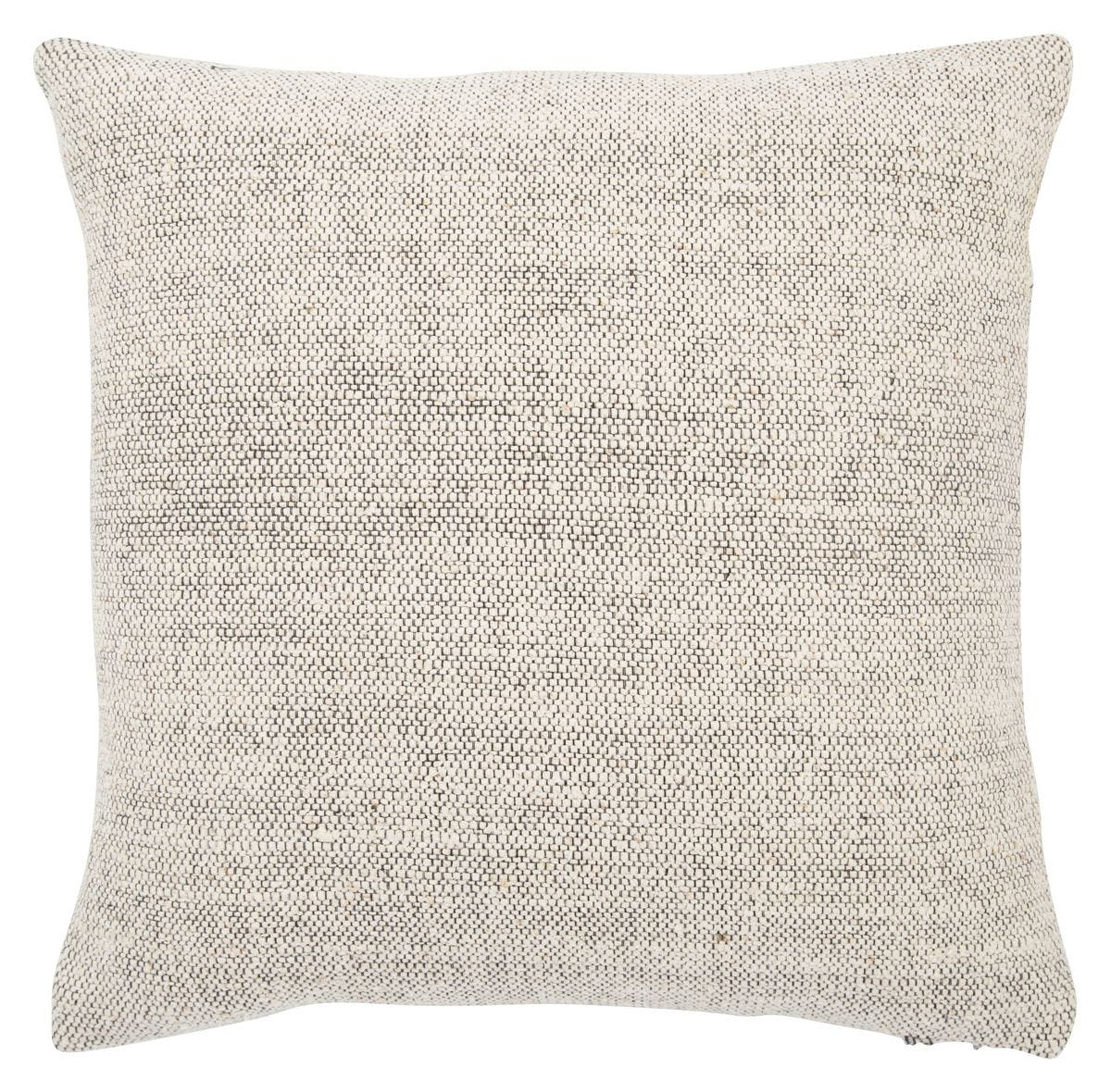 Tweedy Berry Throw Pillow, Gray, 20" x 20" - Collective Weavers