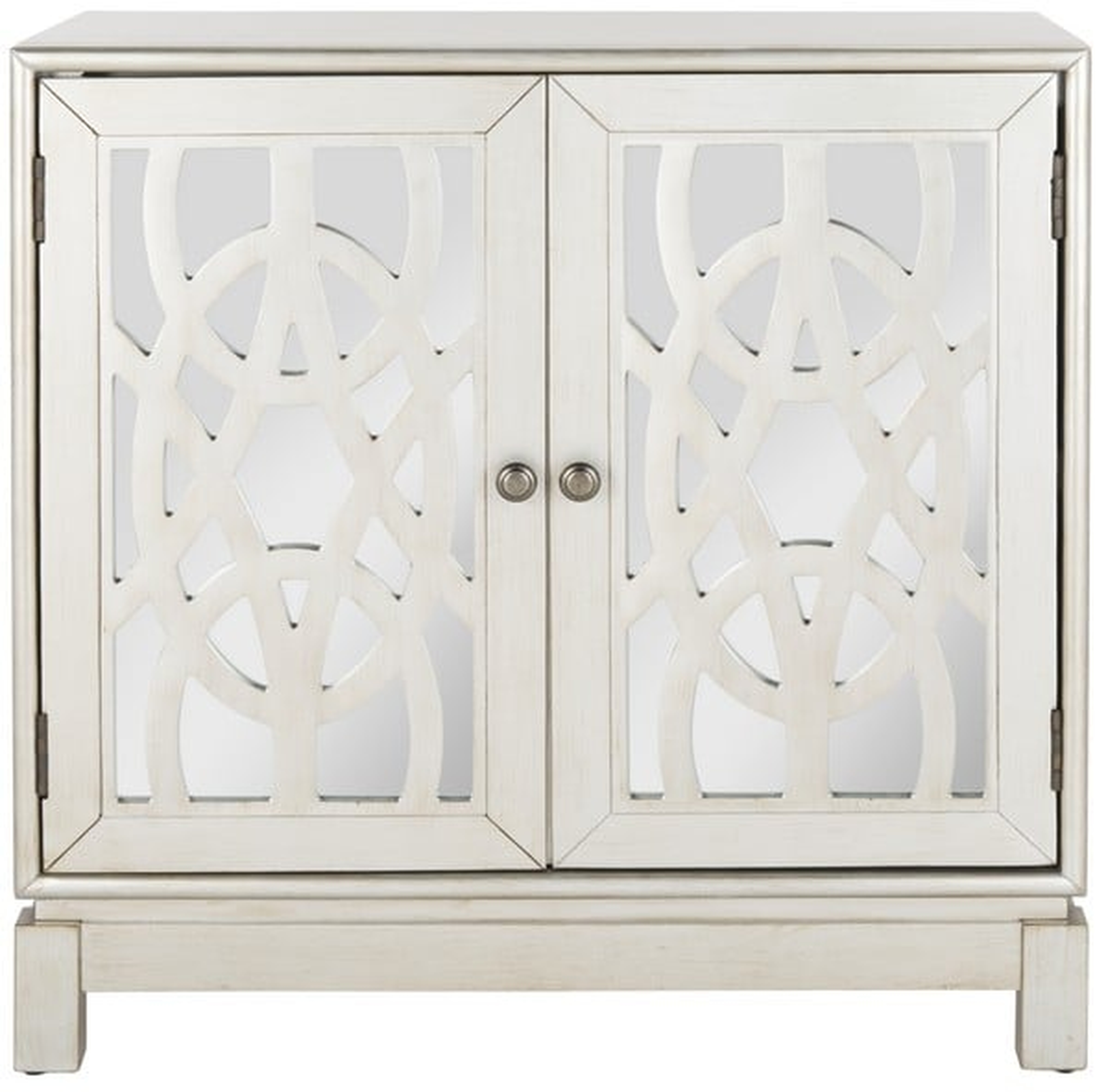 Ashlynn 2 Door Chest - Silver - Safavieh - Safavieh