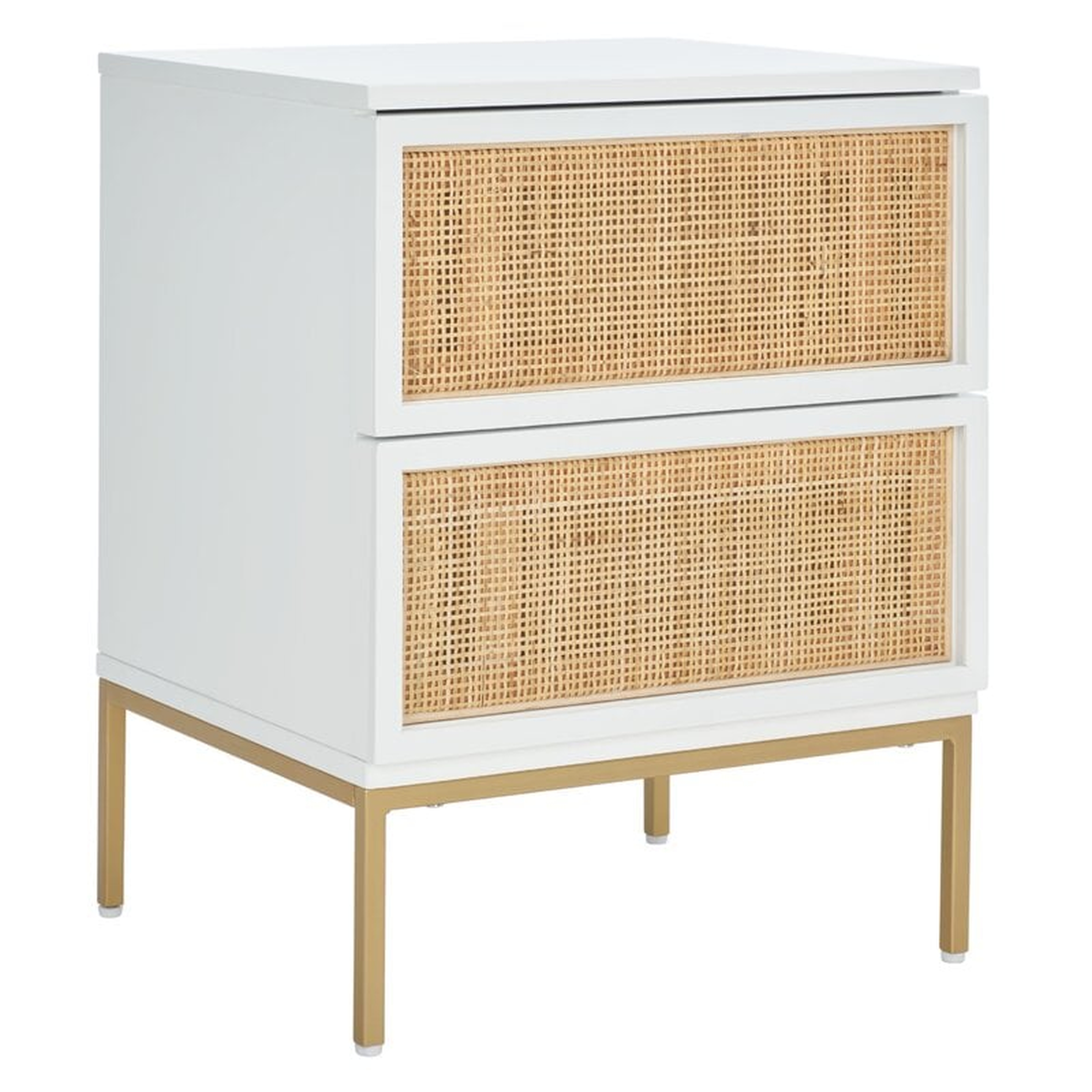 Prudhoe 23.03'' Tall 2 - Drawer Solid Wood Nightstand - Wayfair