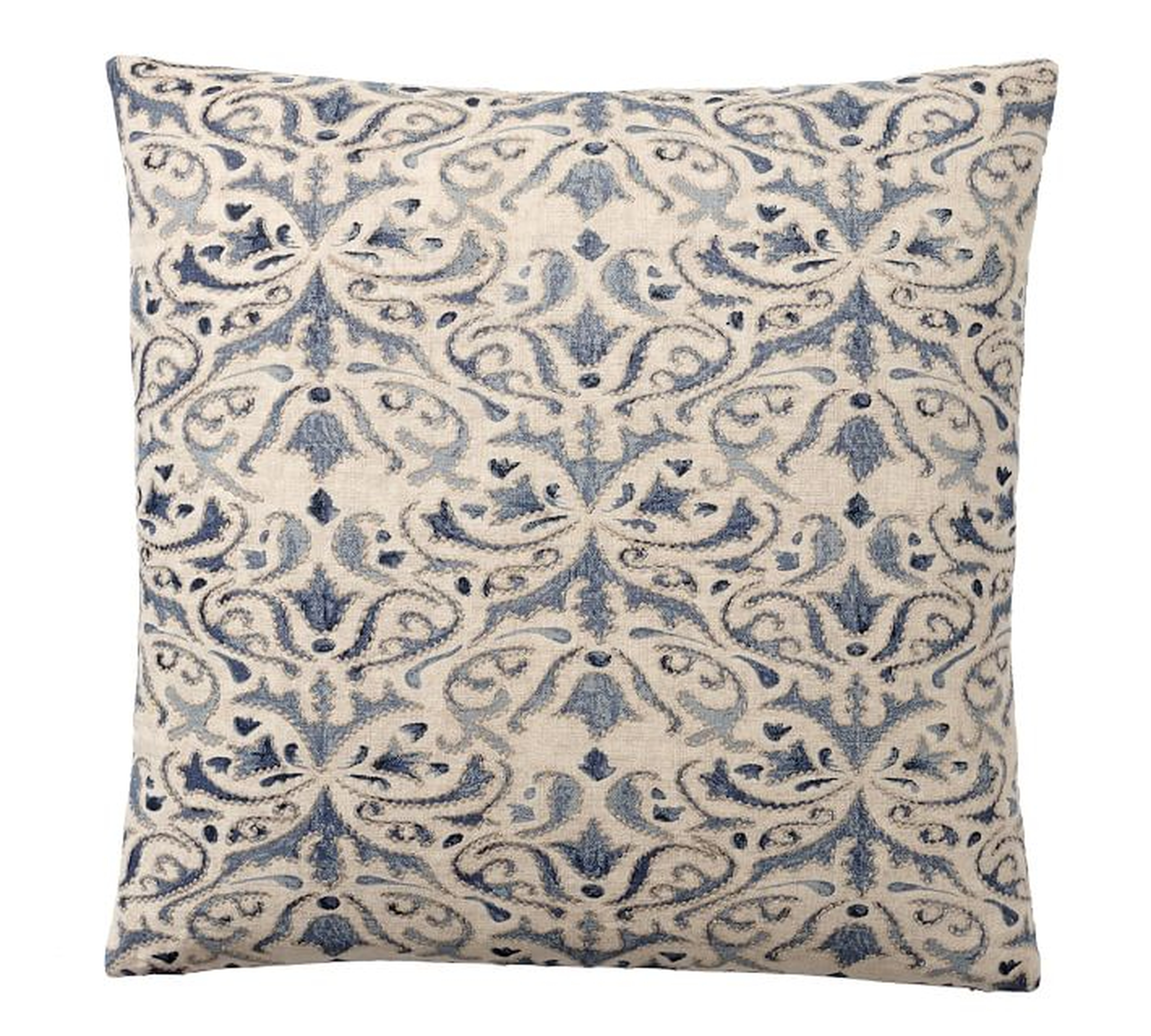 Reilley Linen Embroidered Pillow Covers - Pottery Barn