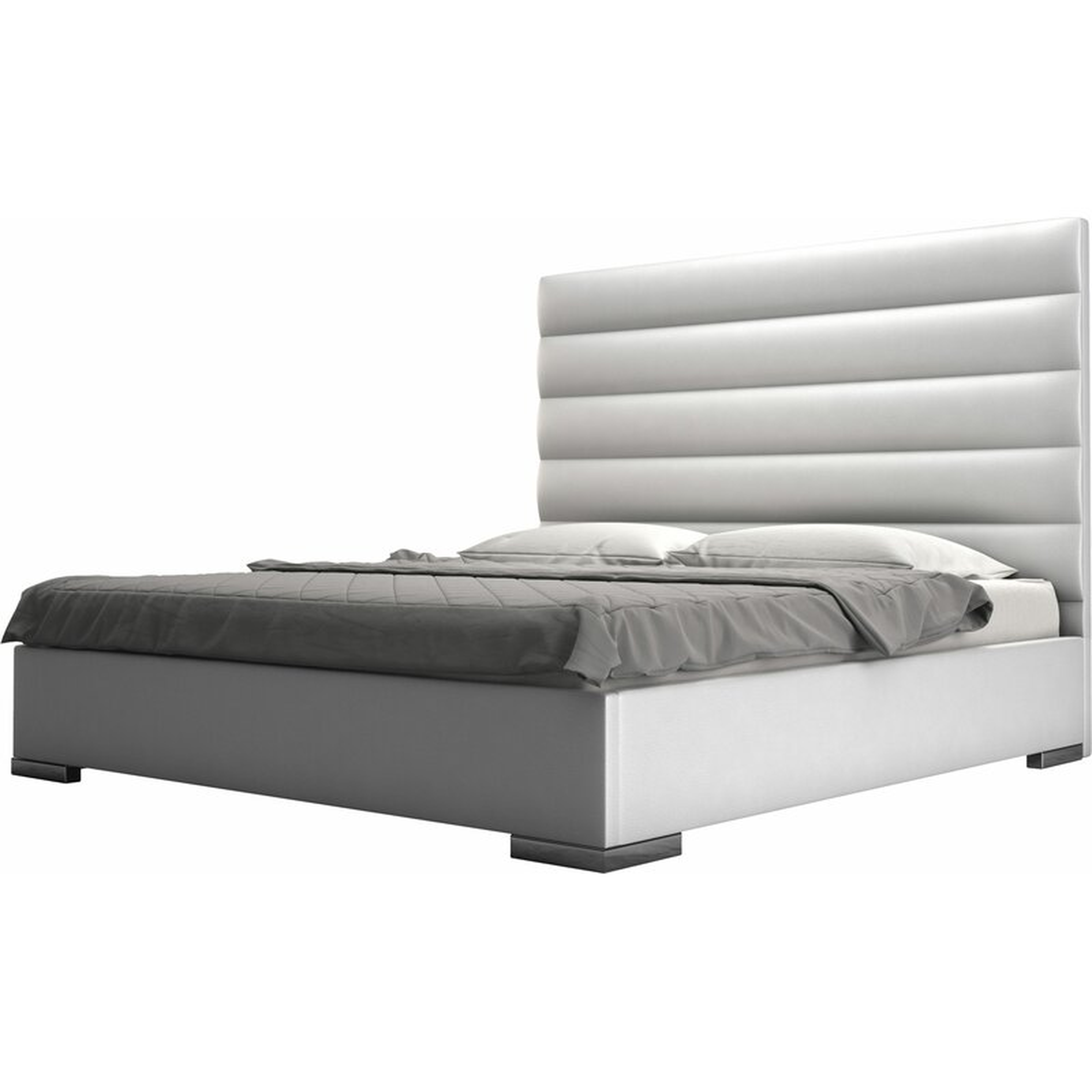 Instinct Tufted Upholstered Low Profile Platform Bed-White - Wayfair