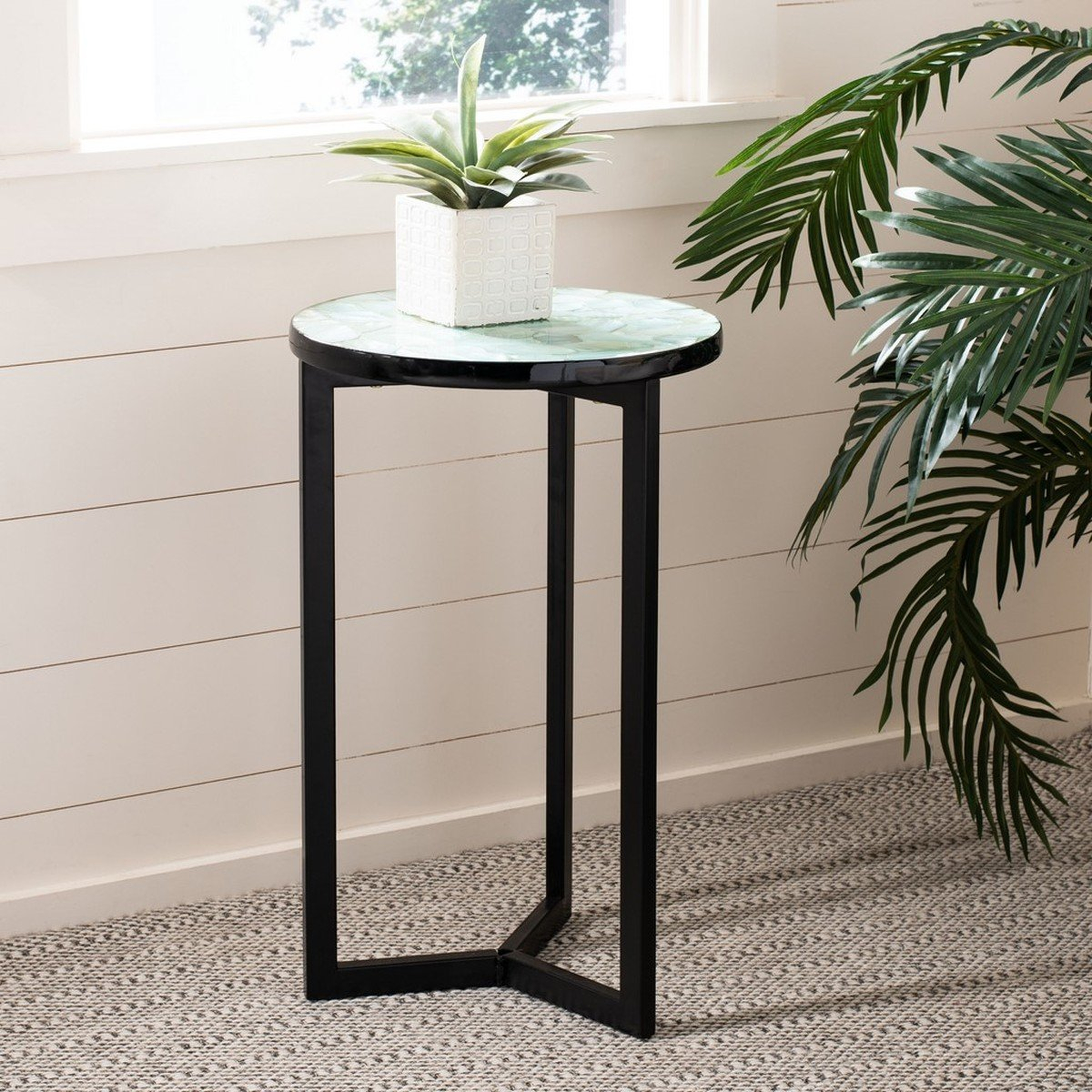 Zaira End Table - Turquoise - Safavieh - Safavieh