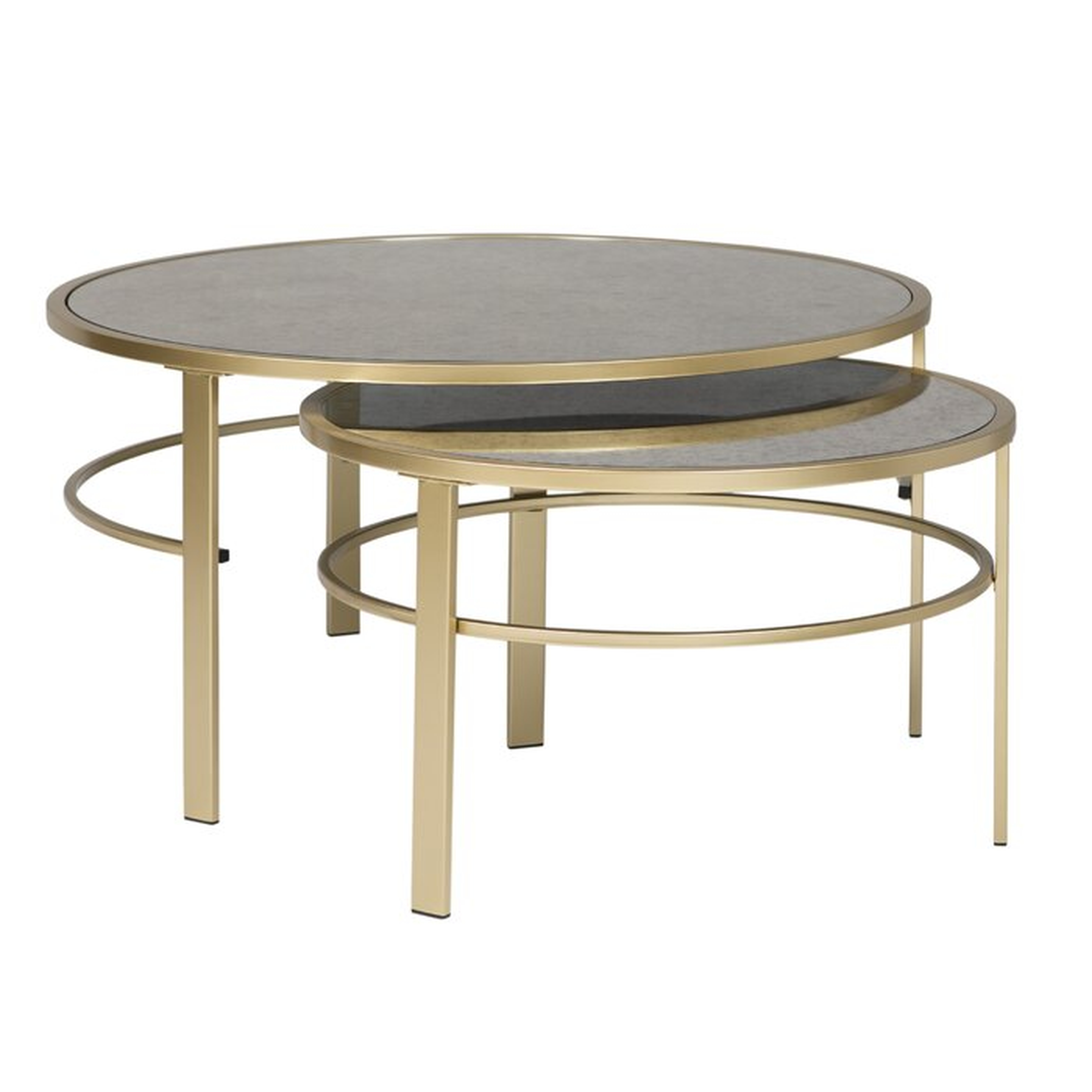 Corbel Round Nesting 2 Piece Coffee Table Set - Wayfair