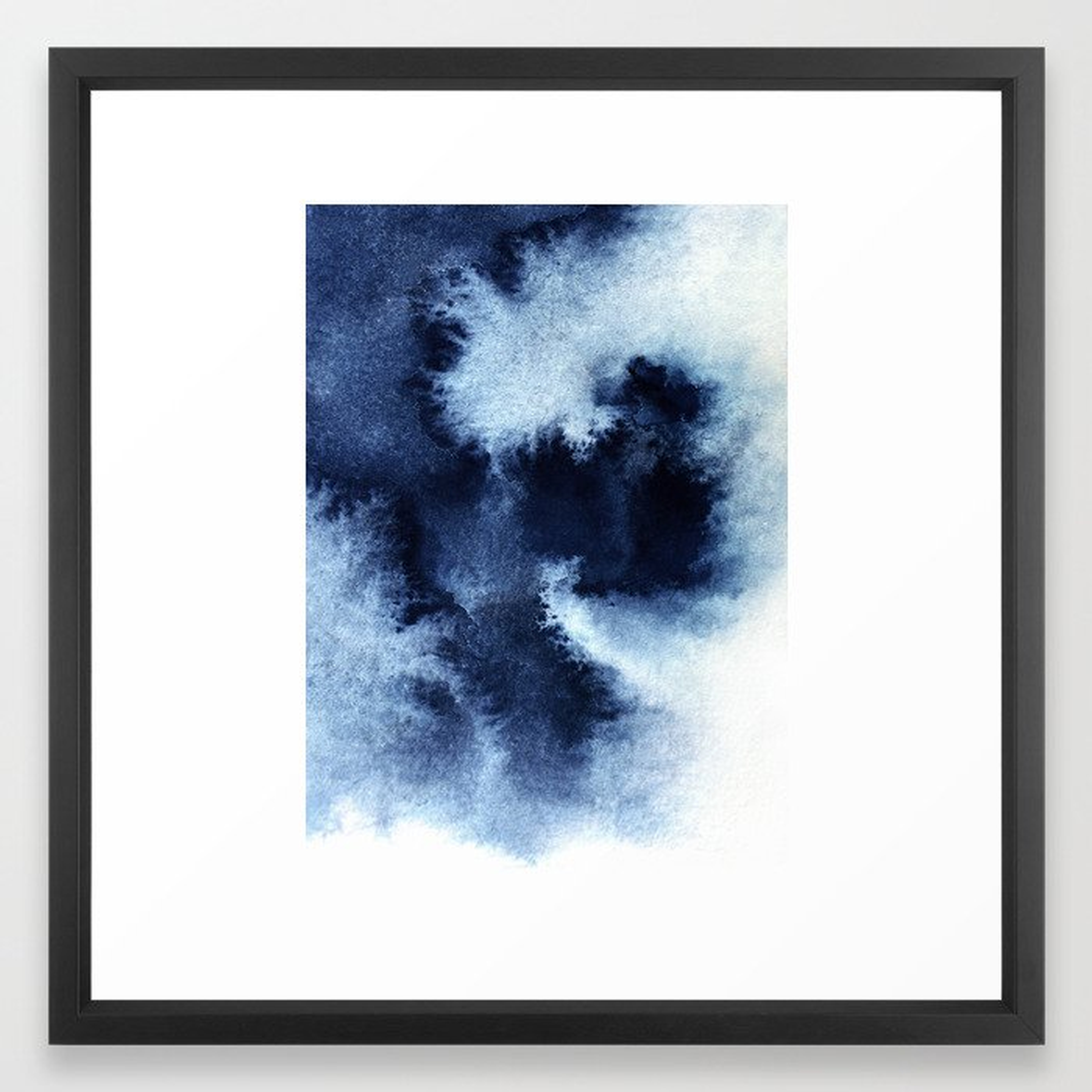 Indigo Nebula Framed Art Print - Society6