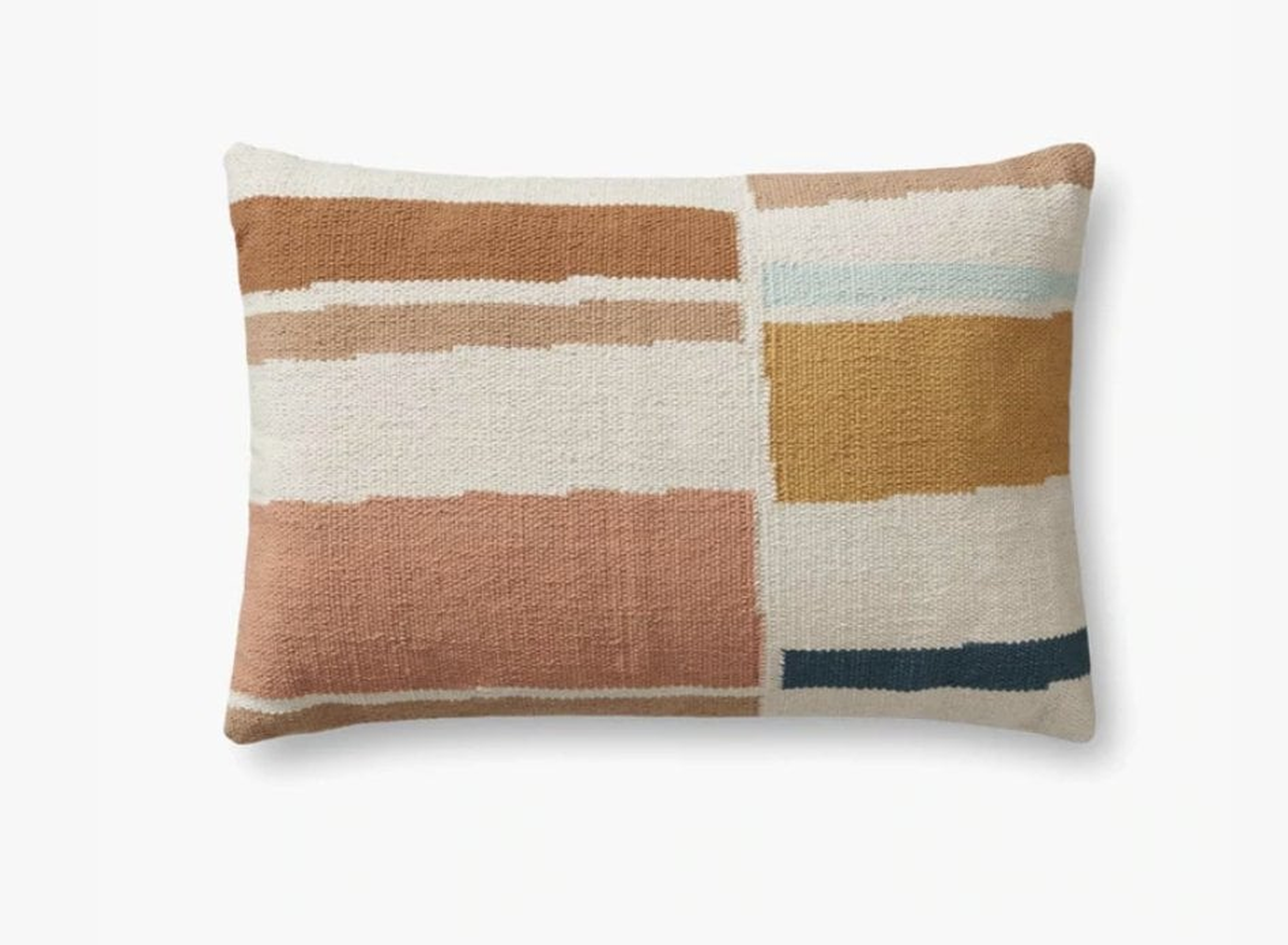 PILLOWS PMH0003 IVORY / MULTI 16" x 26" Cover Only - Loloi Rugs