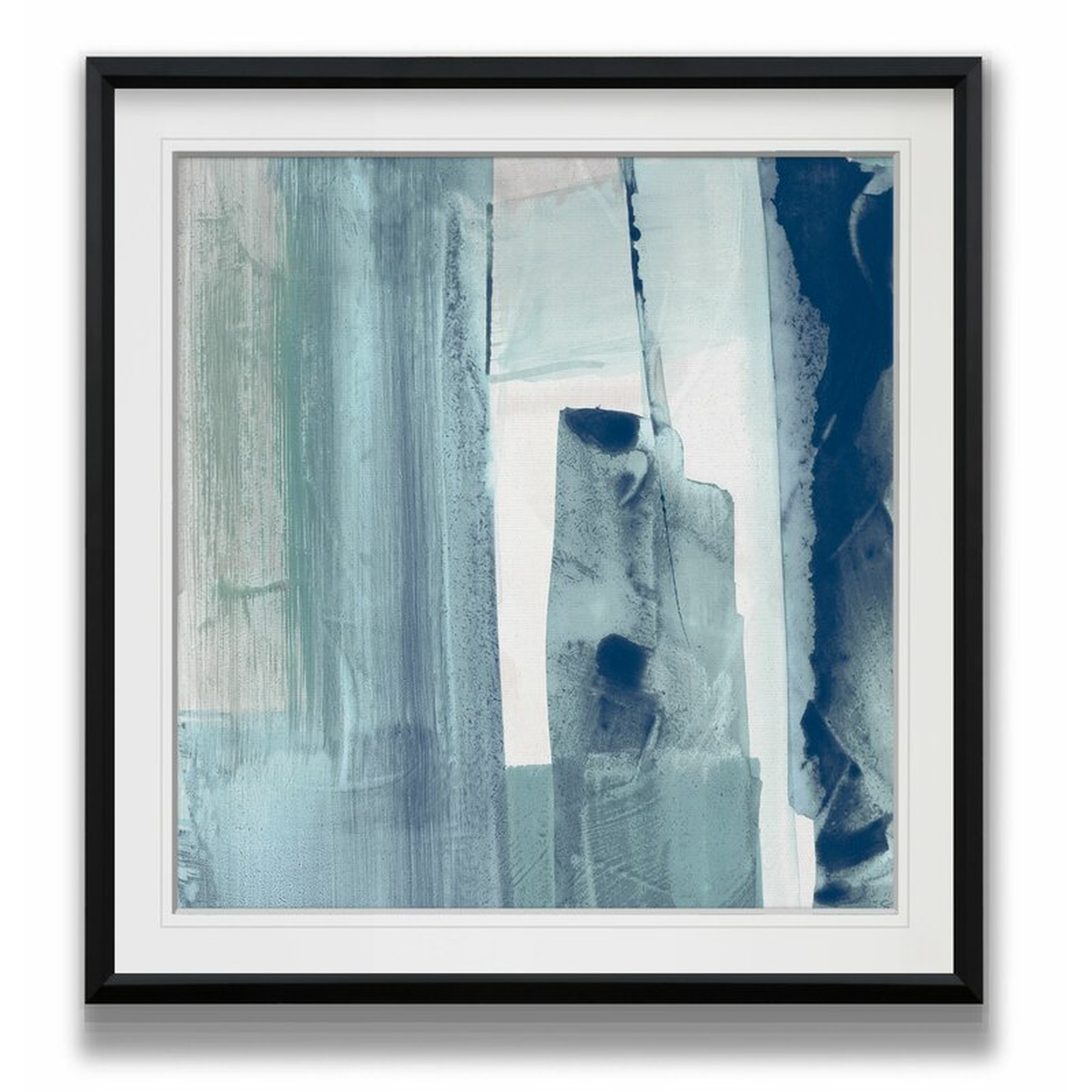 Miss The Sea II - Picture Frame Print, Black Framed, 23" H x 23" W x 1.5" D - Wayfair