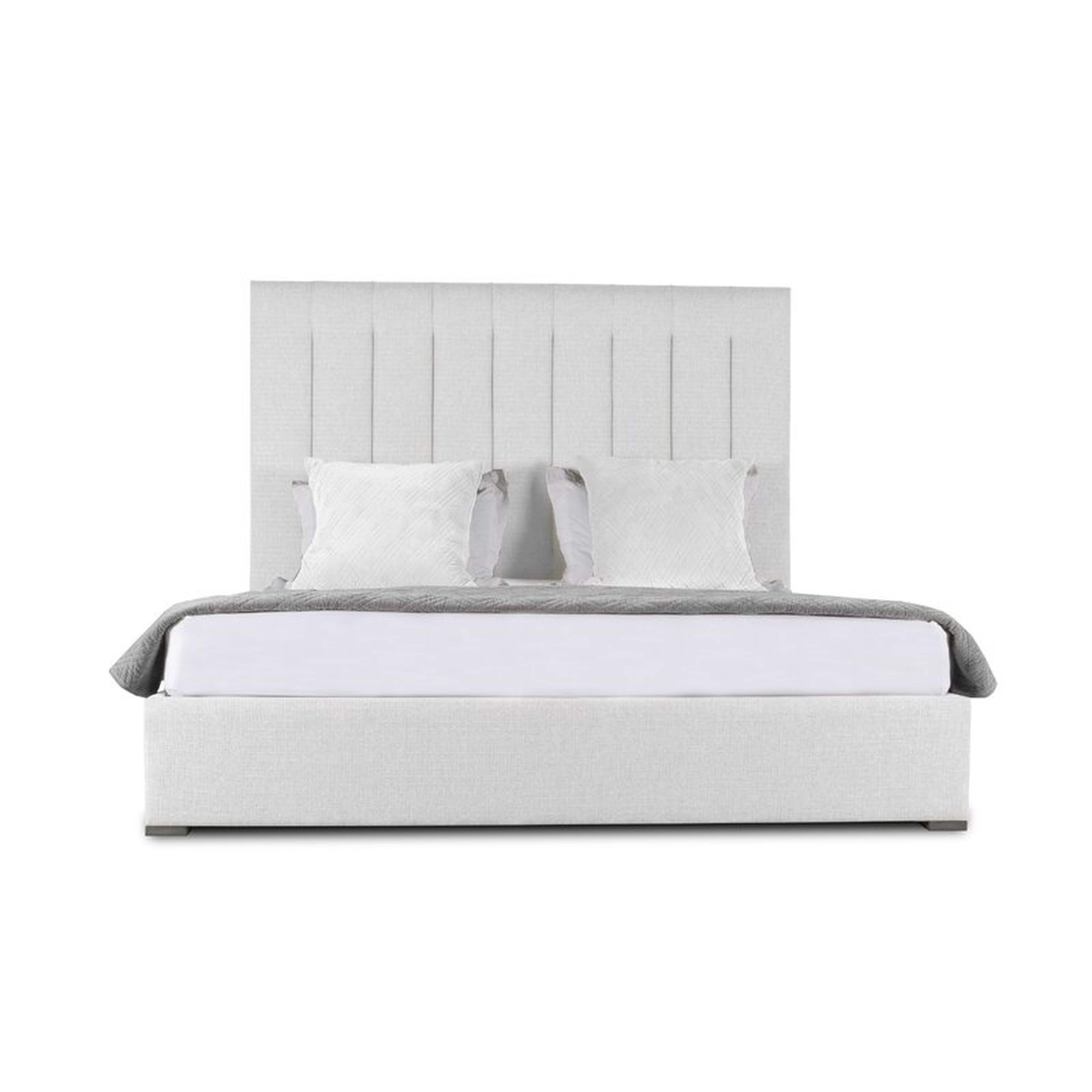 Handley Upholstered Standard Bed-King-White - Wayfair