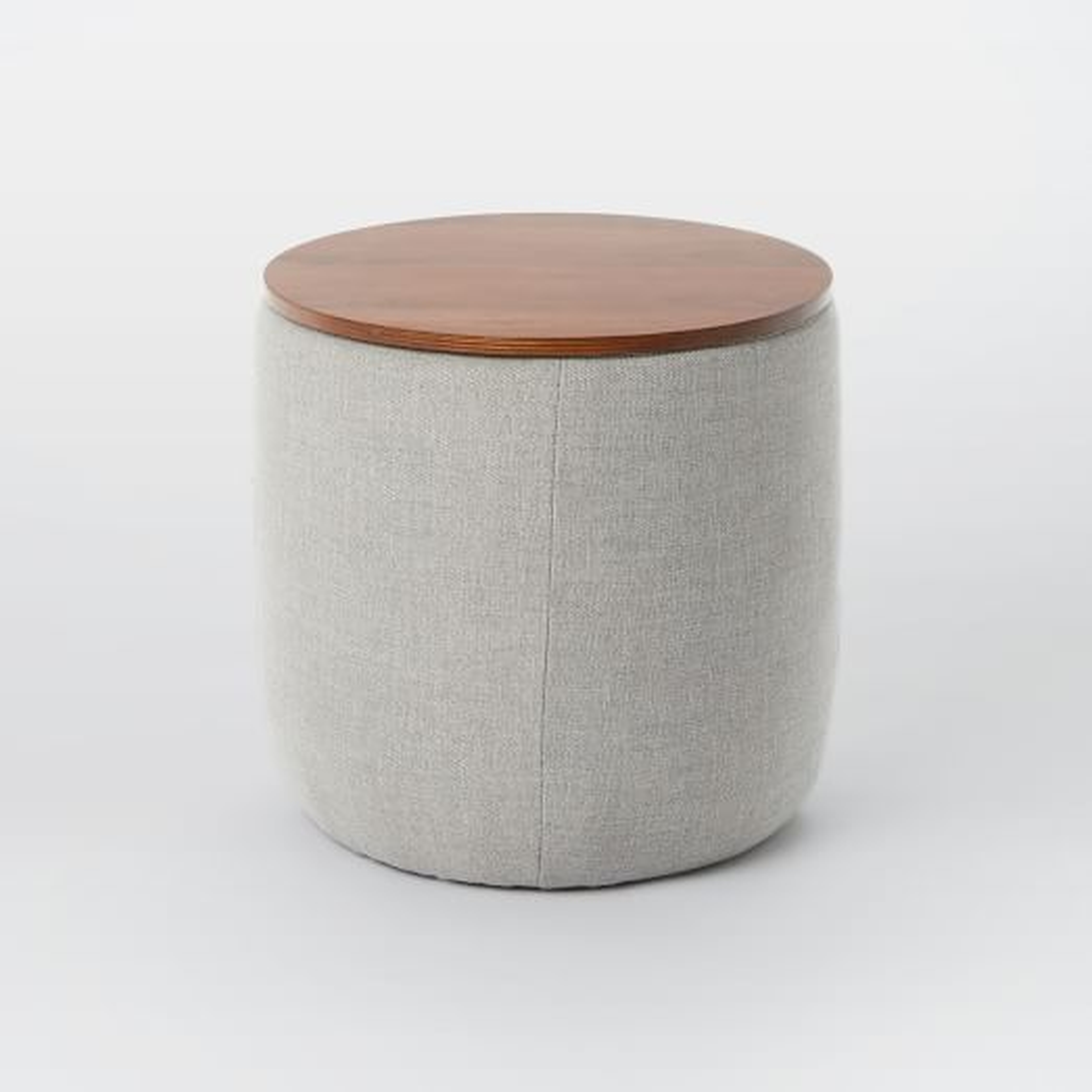 Upholstered Storage Base Ottoman - Small - West Elm