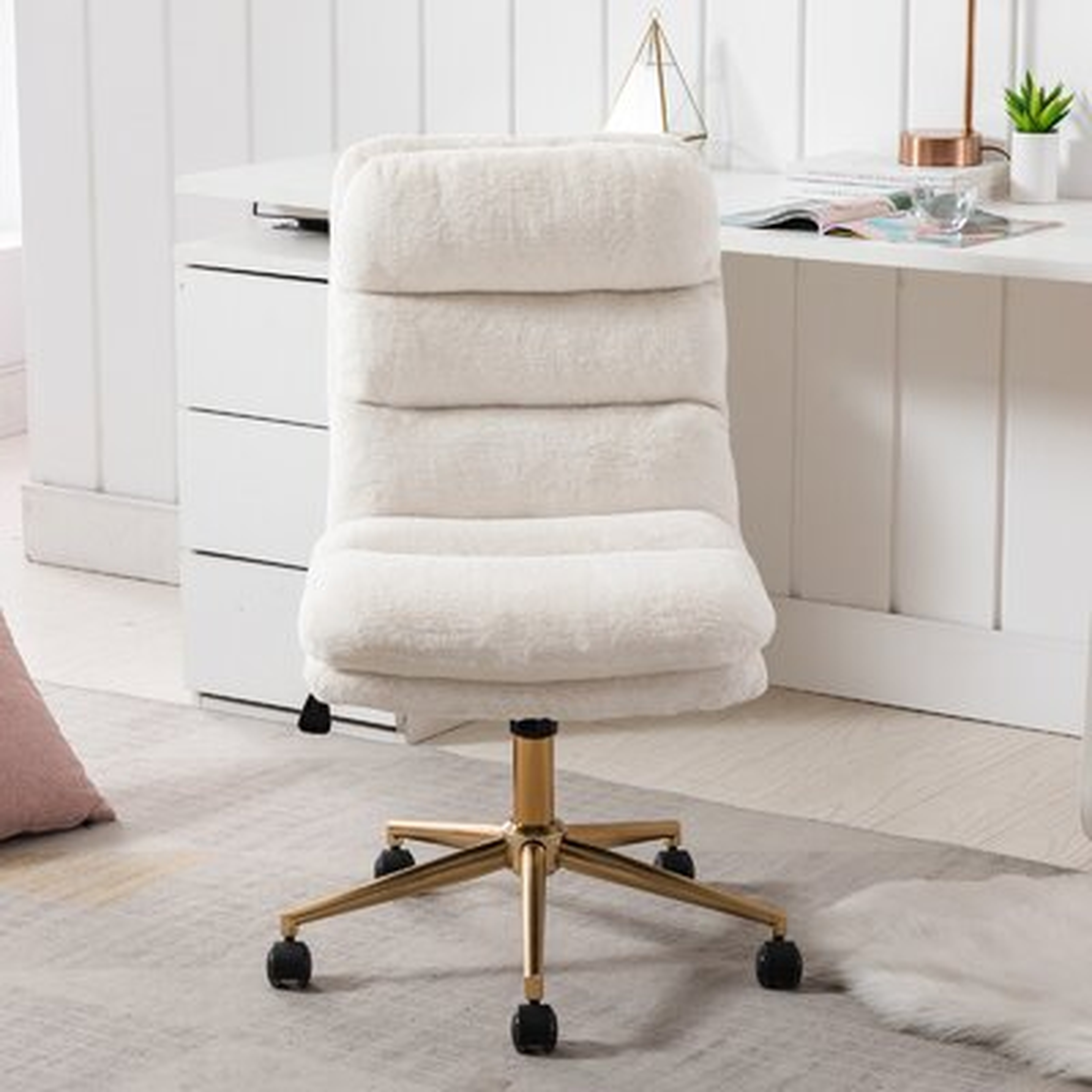 Faux Fur Home Office Task Chair - Wayfair