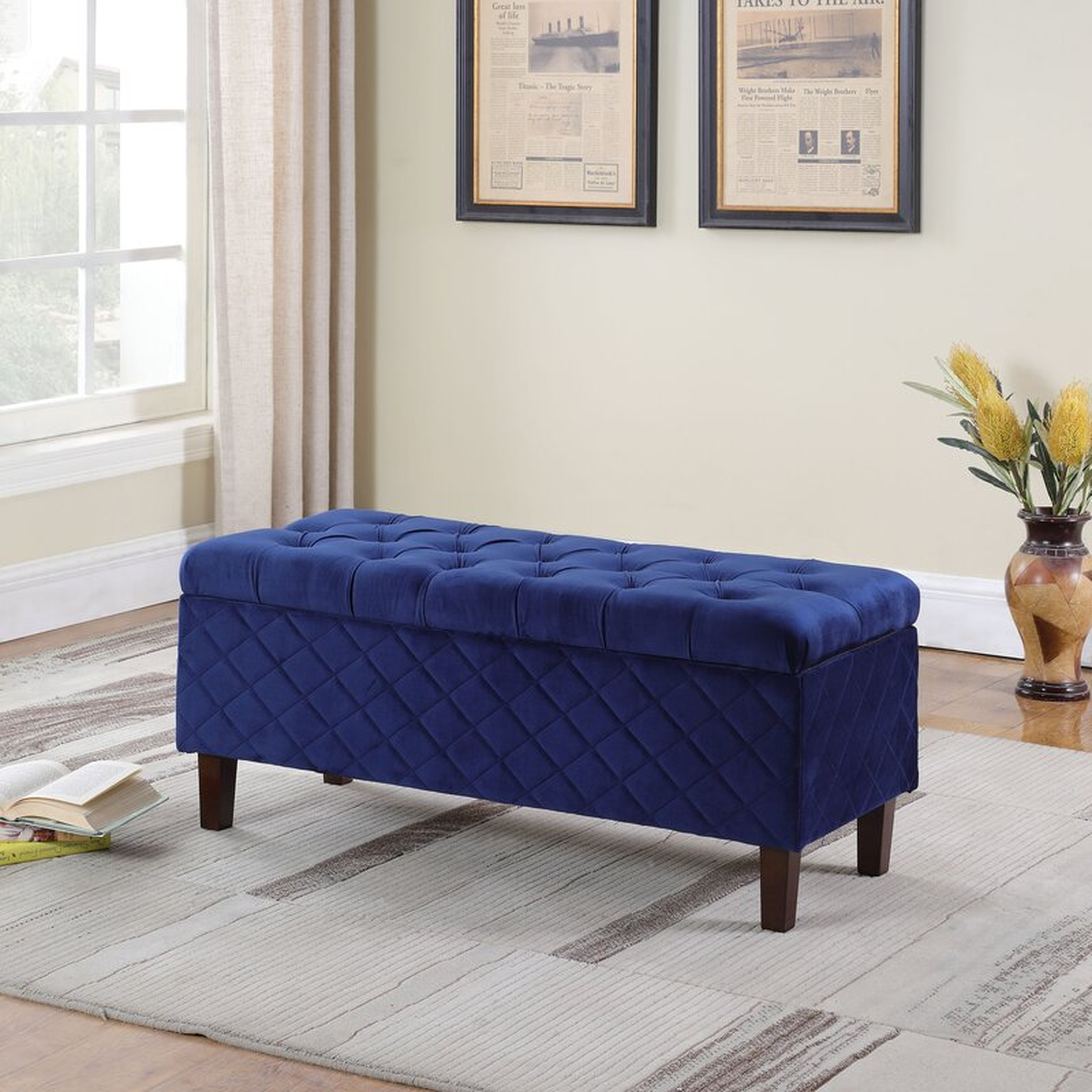 Canaan Upholstered Storage Bench - Wayfair