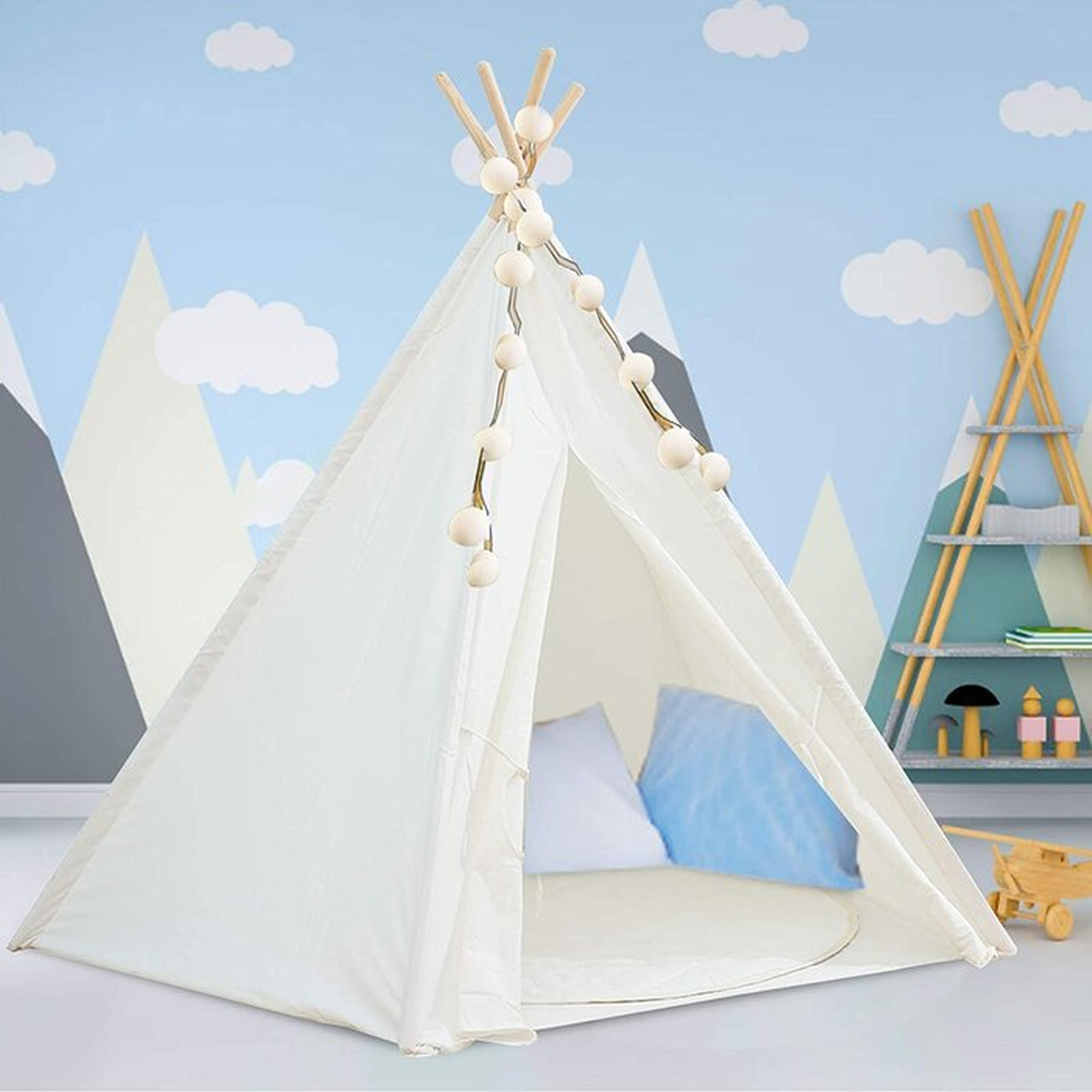 Kids Teepee Tent With Mat - Wayfair