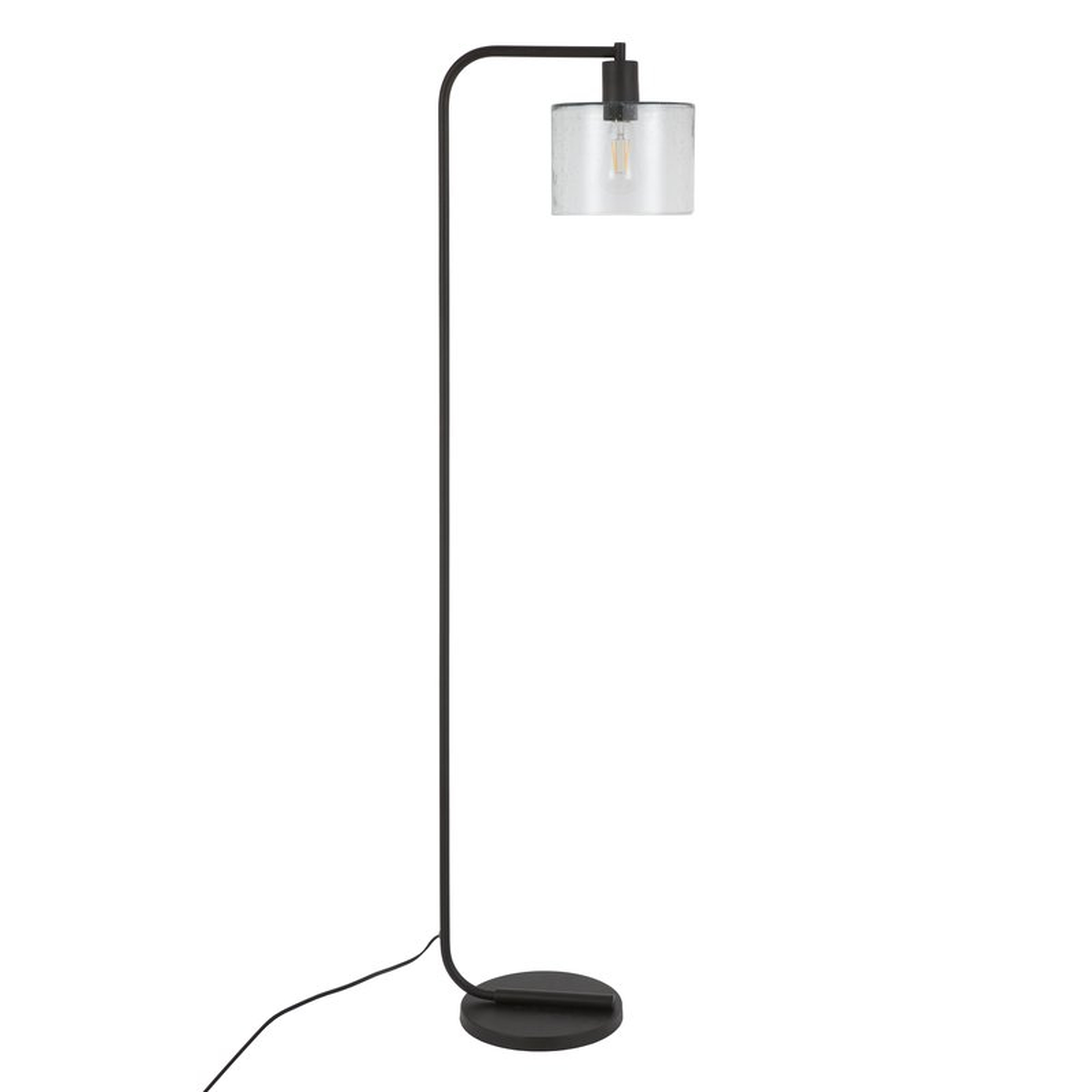 Enrique Arched Floor Lamp, Seeded Glass - AllModern
