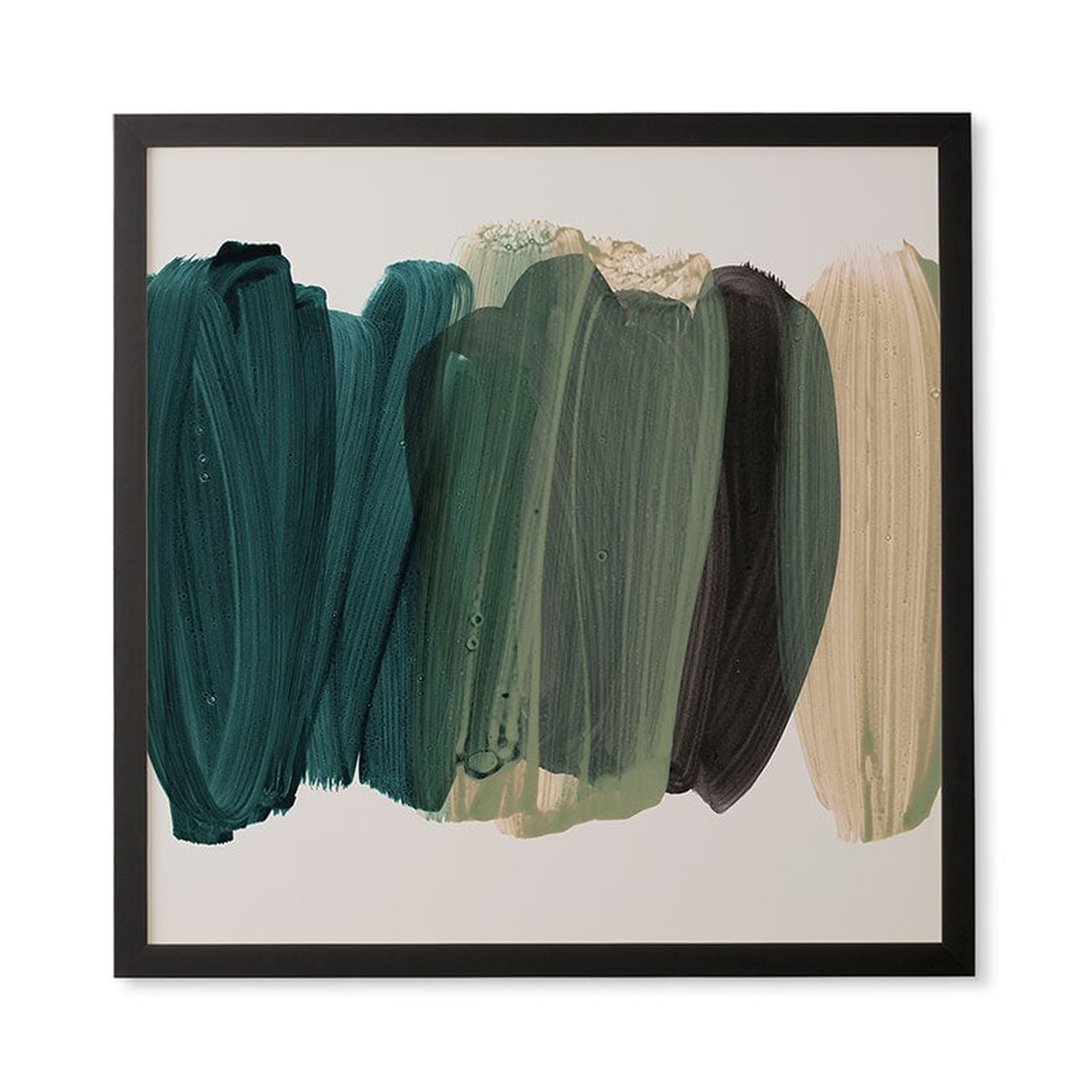 Minimalism 81 by Iris Lehnhardt - Framed Wall Art Basic Black 30" x 30" - Deny Designs