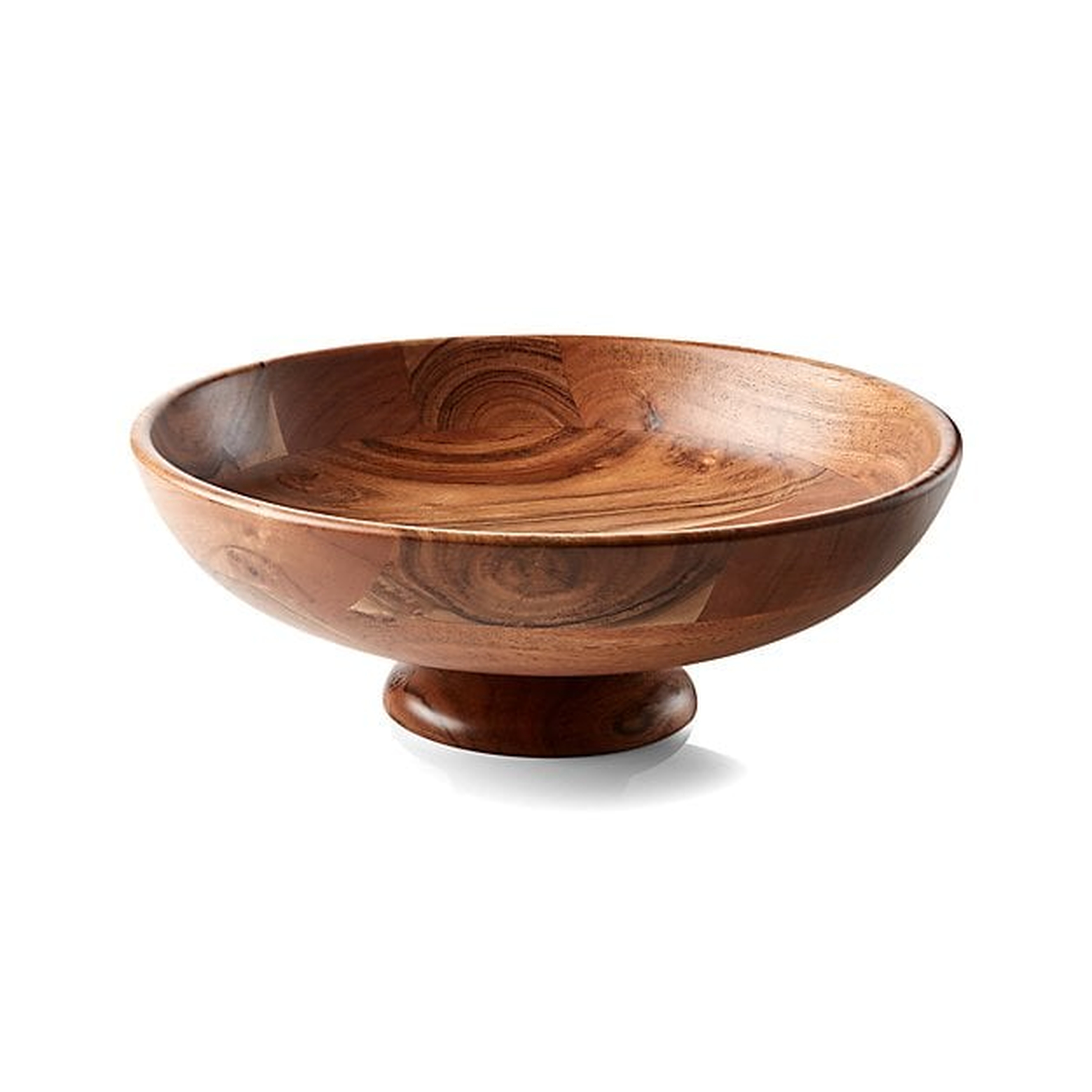 Carson Acacia Footed Fruit Bowl - Crate and Barrel
