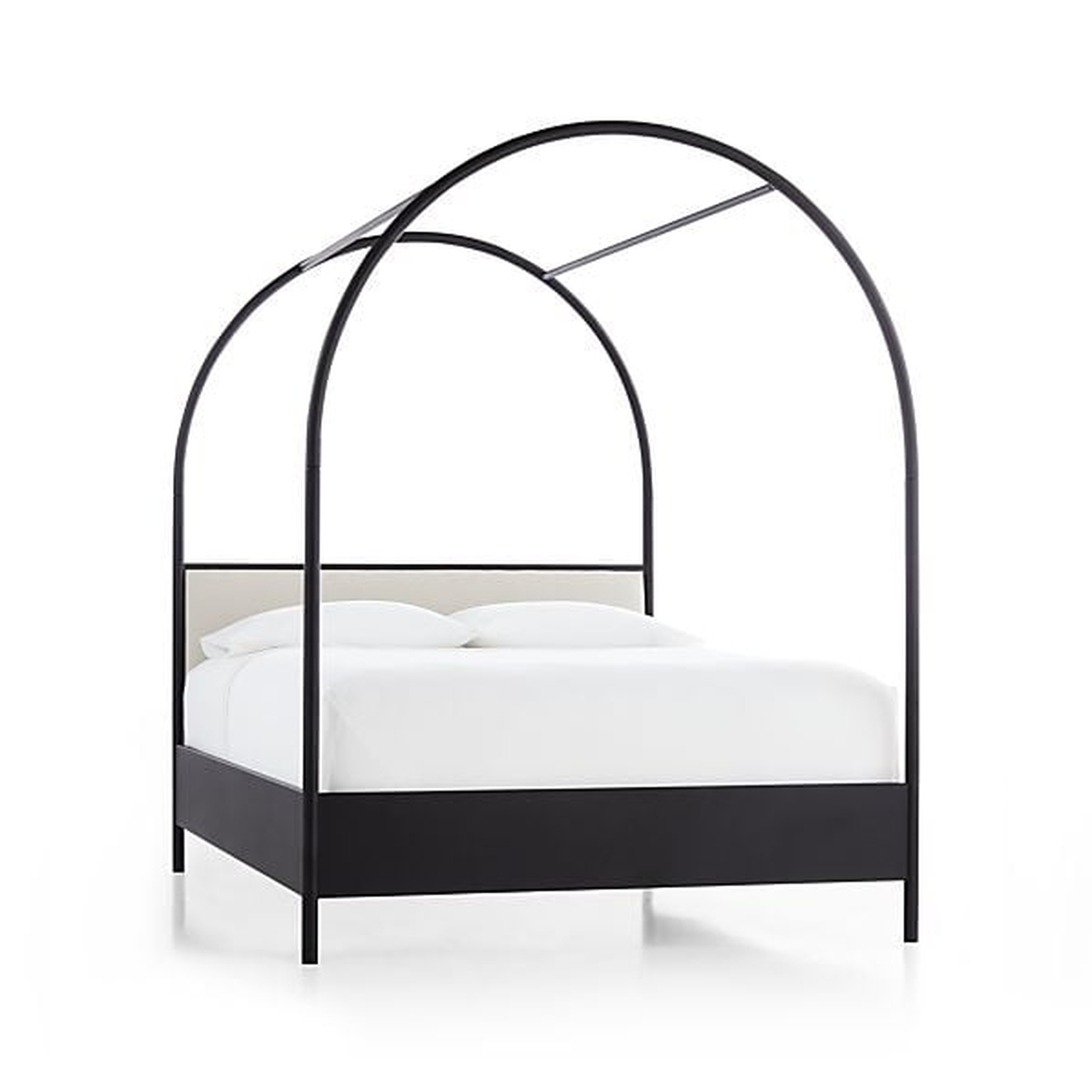 Canyon  Arched Canopy Bed with Upholstered Headboard - Crate and Barrel